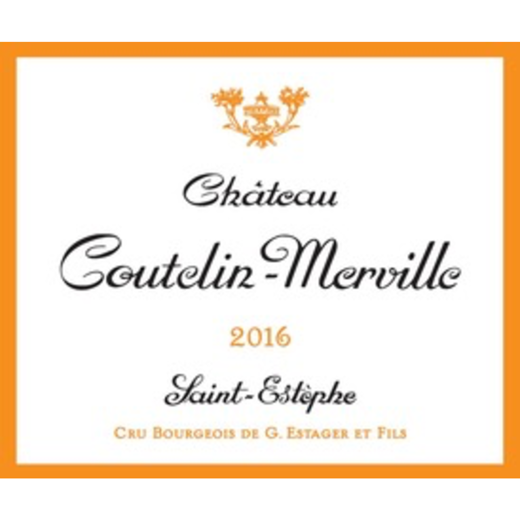 Wine Chateau Coutelin Merville Saint Estephe 2015