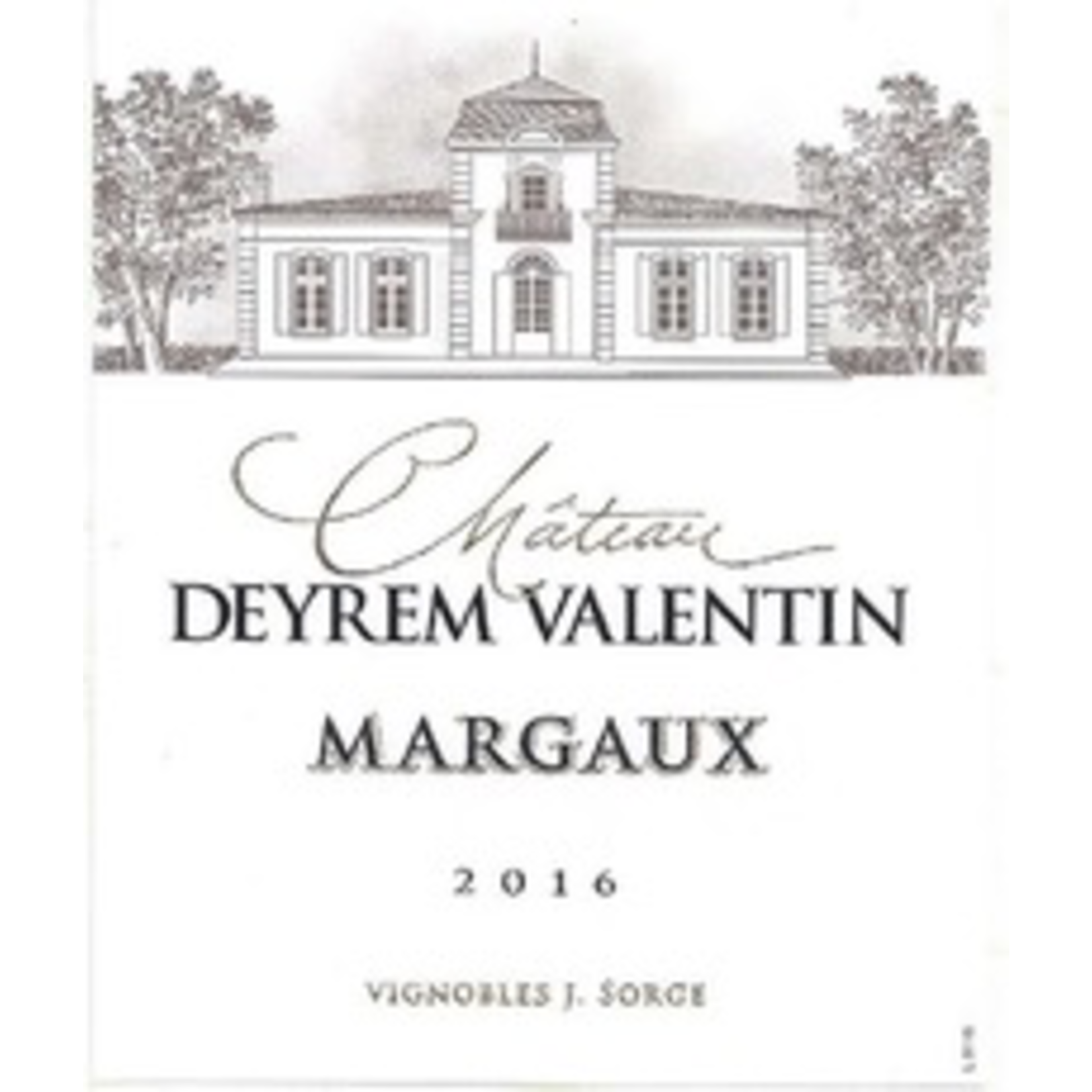 Wine Chateau Deyrem Valentin Margaux 2018