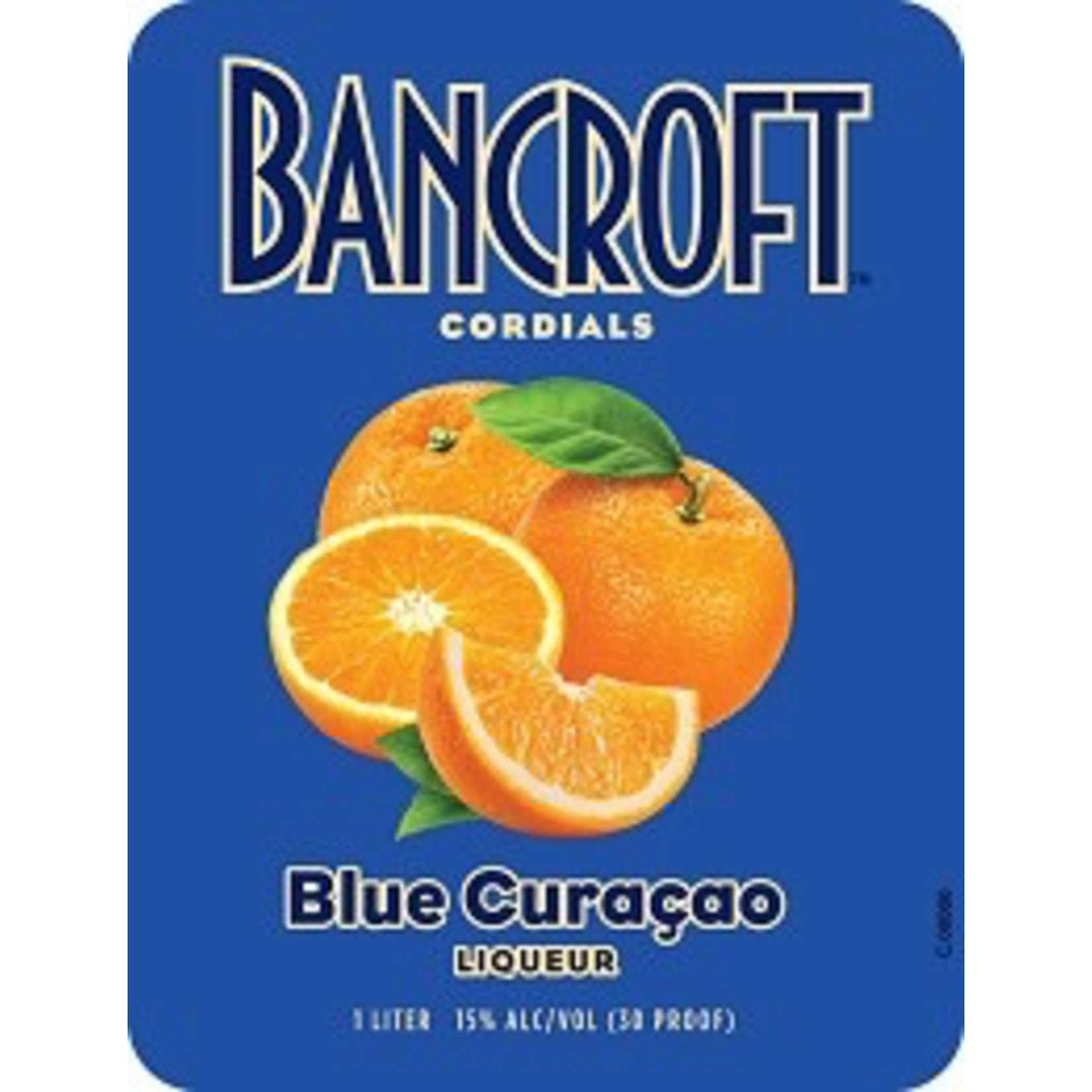 Spirits Bancroft Cordials Blue Curacao Liqueur 1L