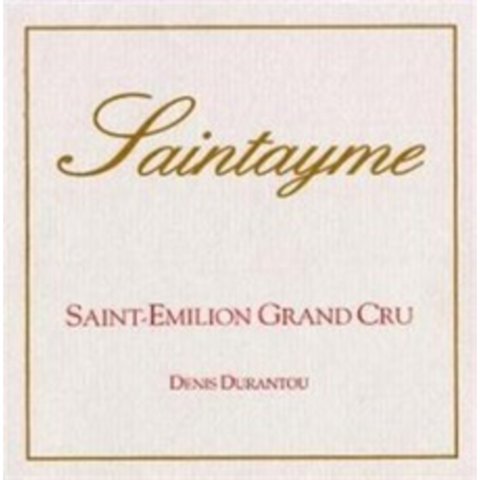 Wine Chateau Saintayme Saint Emilion 2019