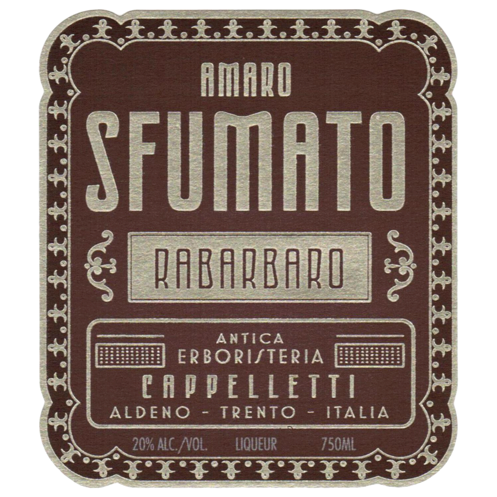 Spirits Cappelletti Amaro Sfumato Rabarbaro