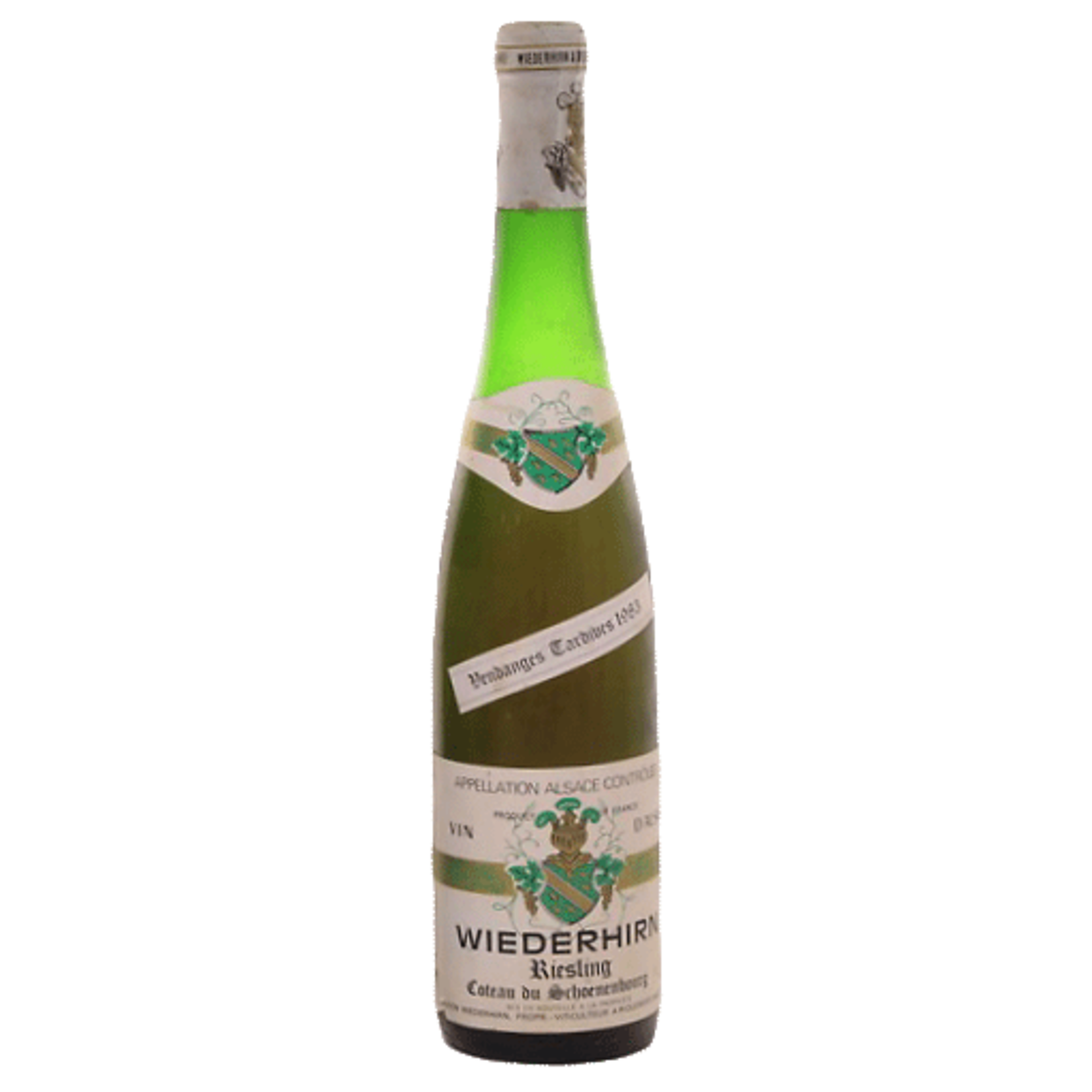 Wine Wiederhirn Riesling Alsace Vendanges Tardives 1983