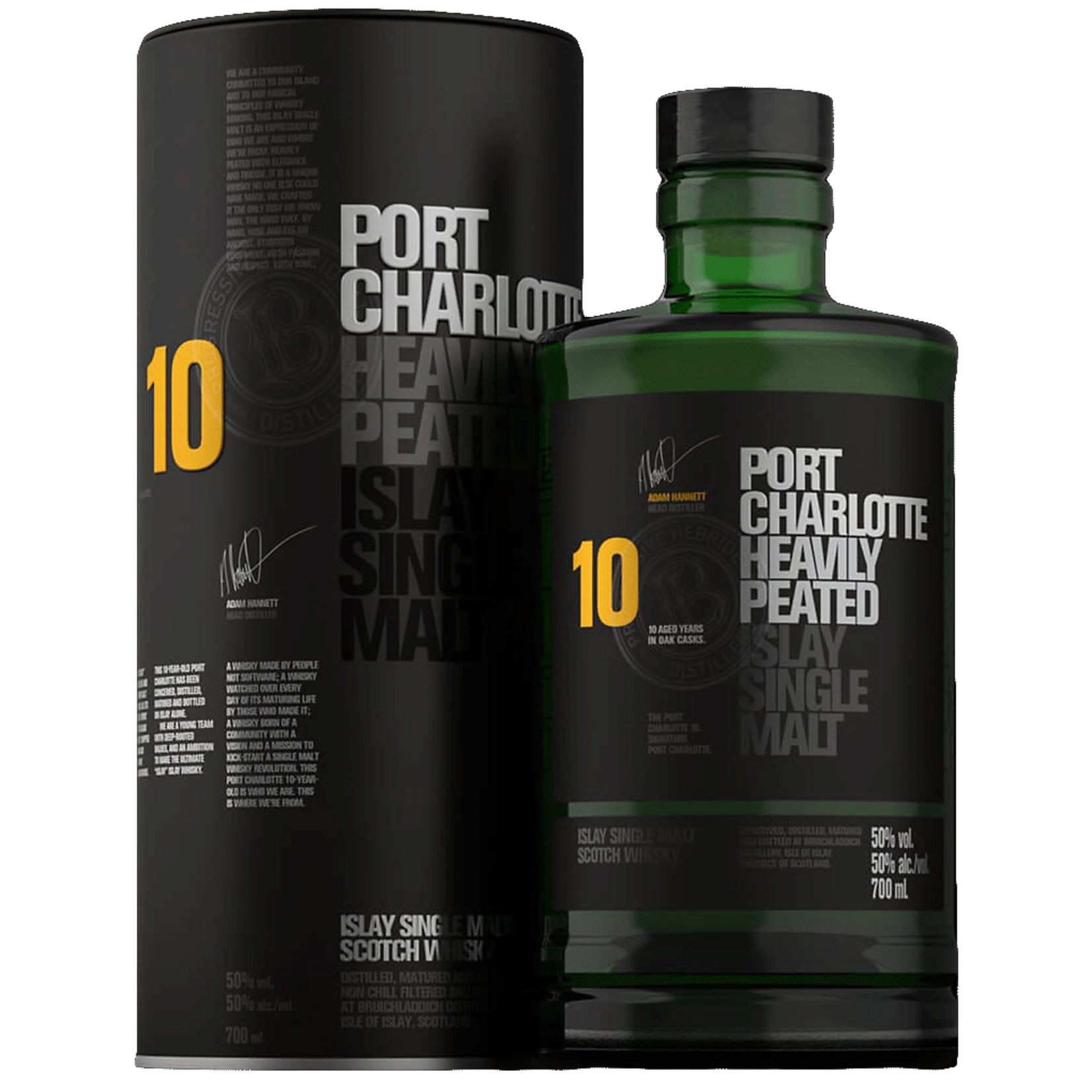 Spirits Bruichladdich Single Malt Scotch Port Charlotte 10 Year Heavily Peated