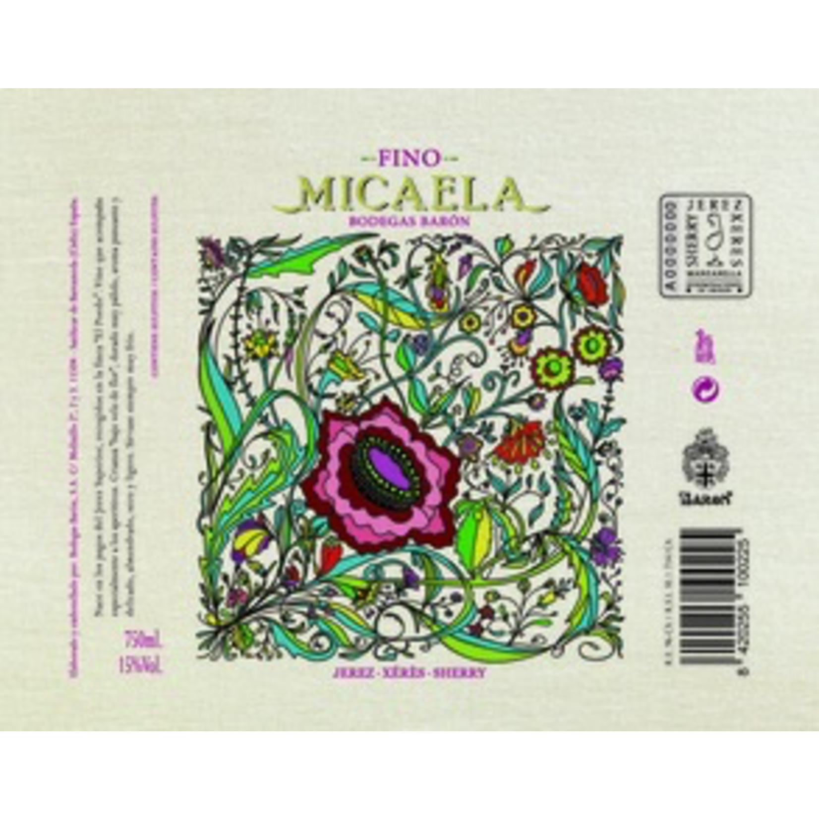 Wine Bodegas Baron Micaela Fino Sherry