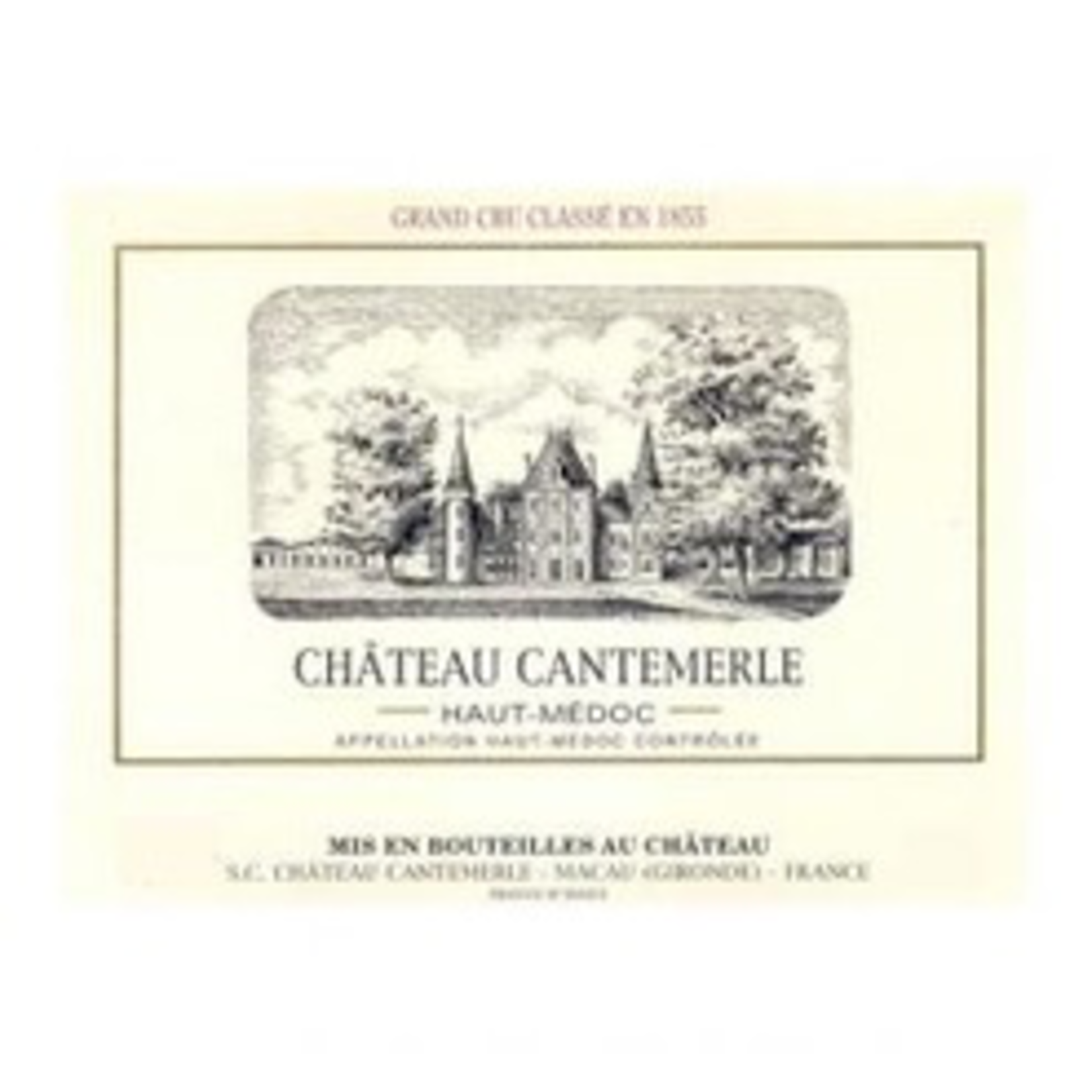 Wine Chateau Cantemerle Haut-Medoc 2015