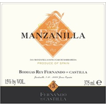 Wine Bodegas Rey Fernando de Castilla Manzanilla Sanlúcar de Barrameda Sherry 375ml