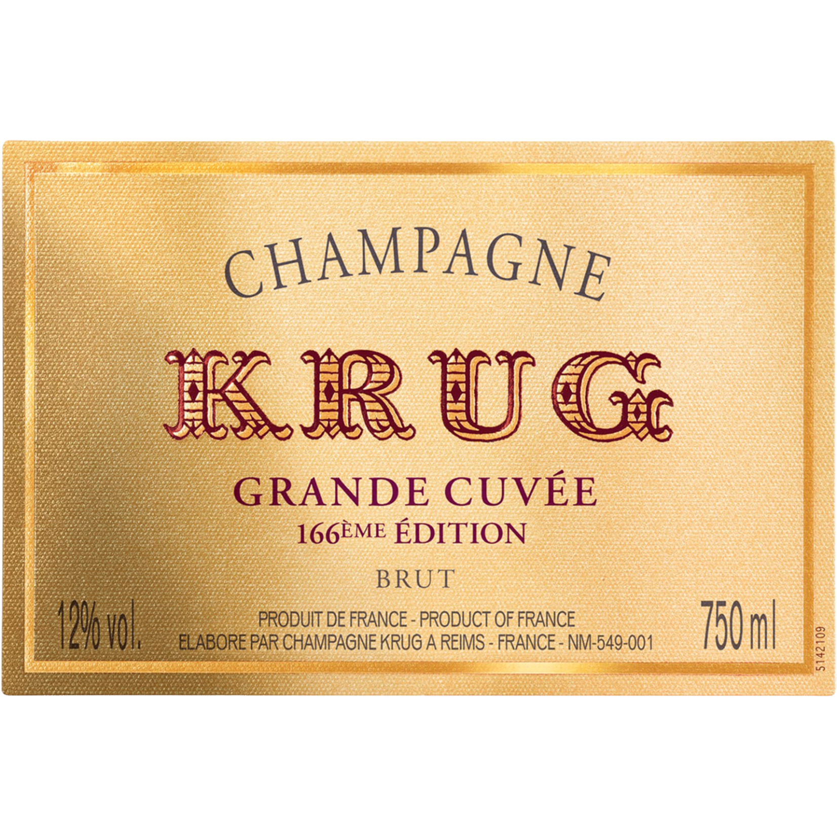 Sparkling Krug Grande Cuvee 167th Edition Brut Champagne