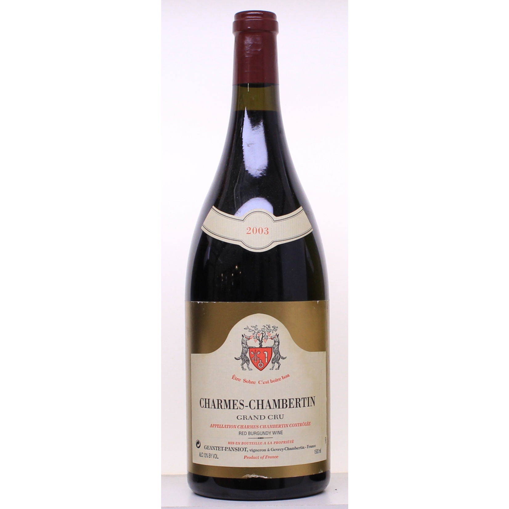 Wine Geantet-Pansiot Charmes Chambertin Grand Cru 2003 1.5L