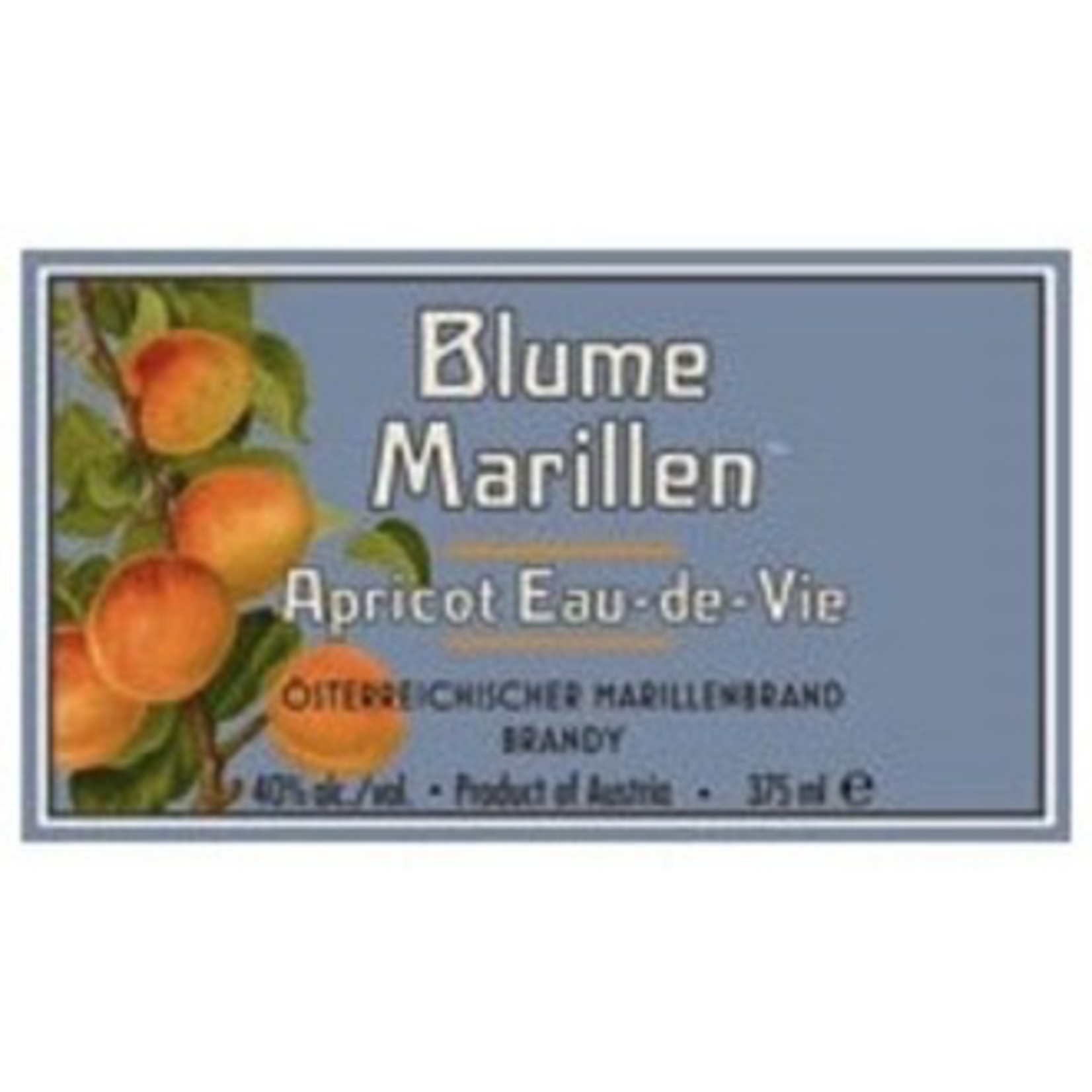 Spirits Blume Marillen Apricot Eau-De-Vie Brandy 375ml