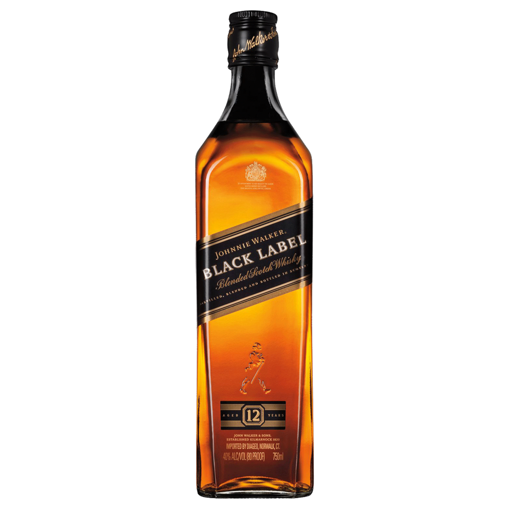 Spirits Johnnie Walker 'Black Label'  Scotch whisky 750ml