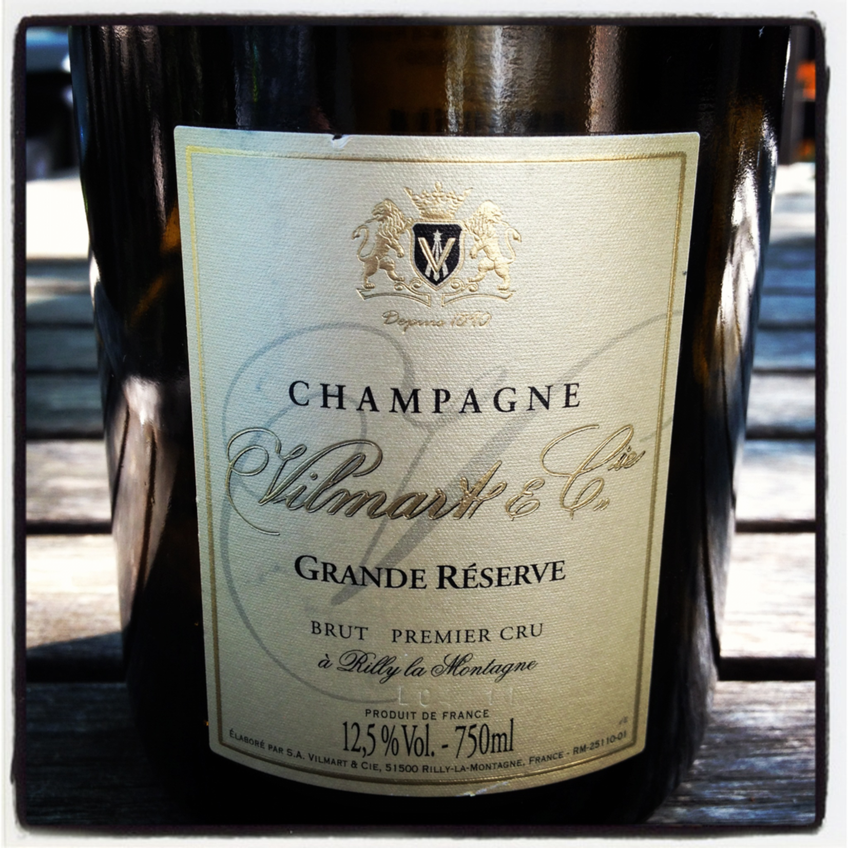 Sparkling Vilmart Champagne Premier Cru Brut Grande Reserve NV