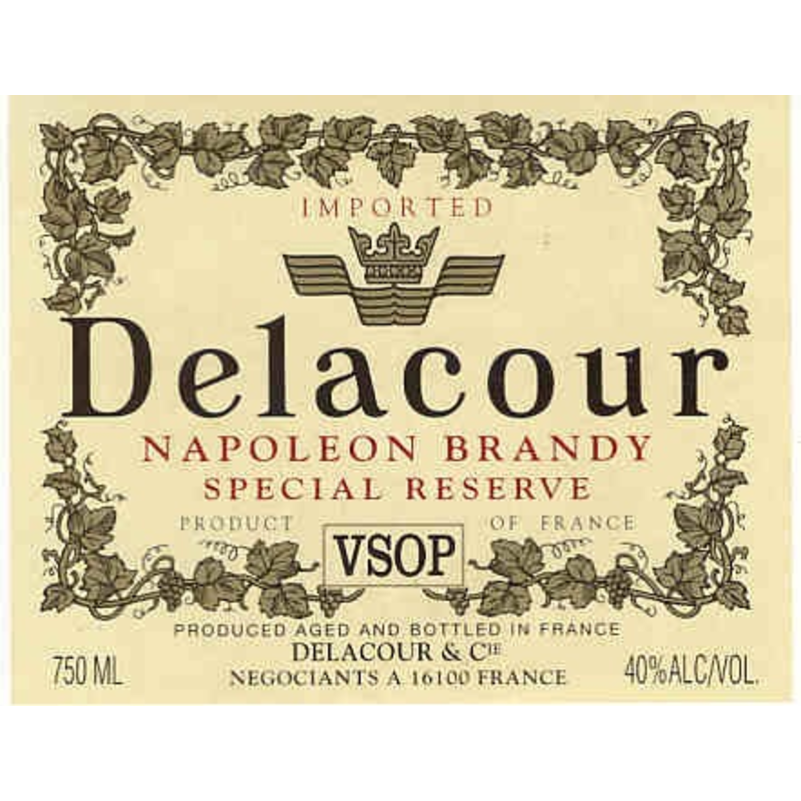 Spirits Delacour Brandy Napoleon VSOP 1L