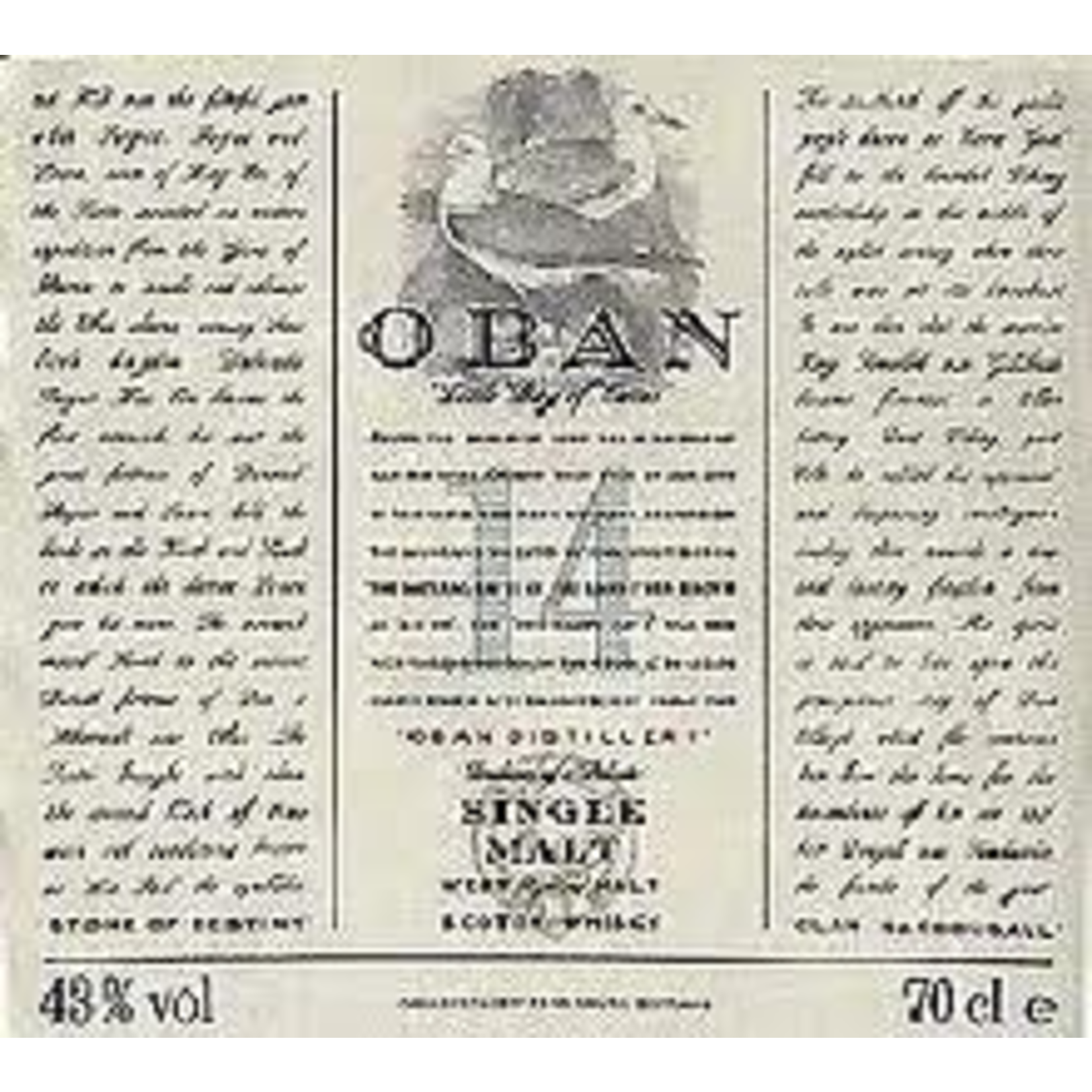 Spirits Oban 14 Year Scotch