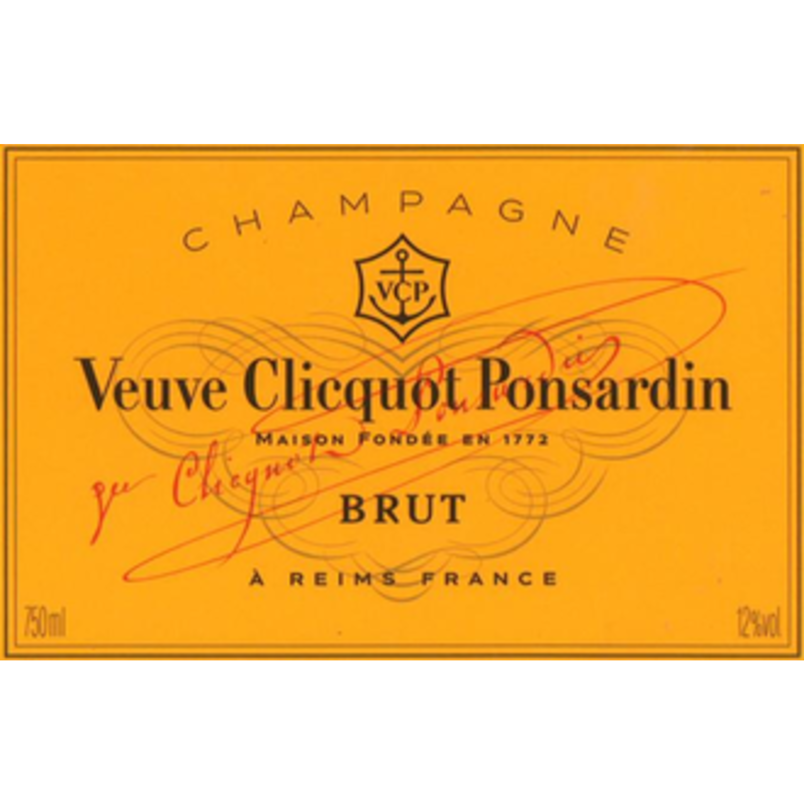 Sparkling Veuve Clicquot Champagne Brut Yellow Label Gift