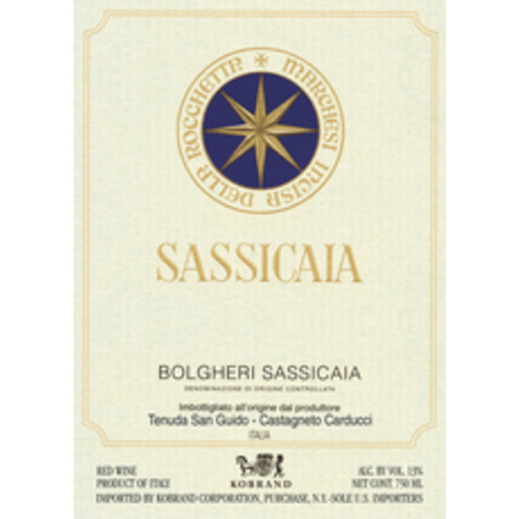 Wine Tenuta San Guido Sassicaia 2018