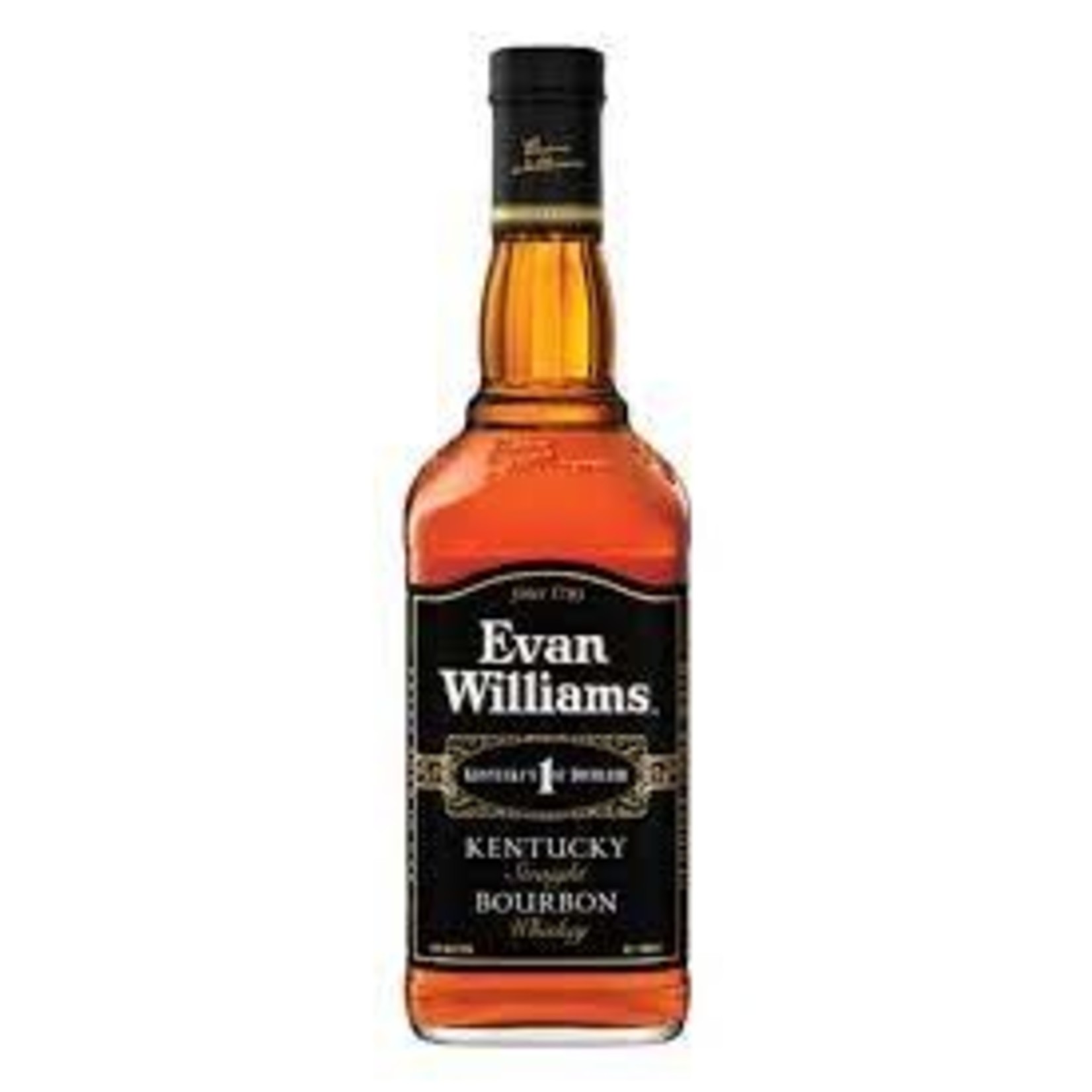 Spirits Evan Williams Straight Bourbon Black Label 86