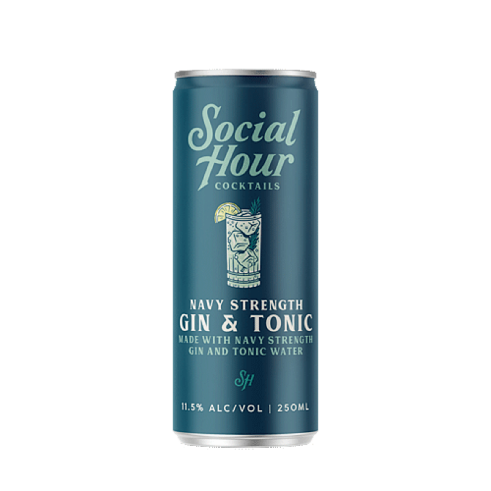 Spirits Social Hour Cocktails Brooklyn Craft Gin & Tonic Can 250ml