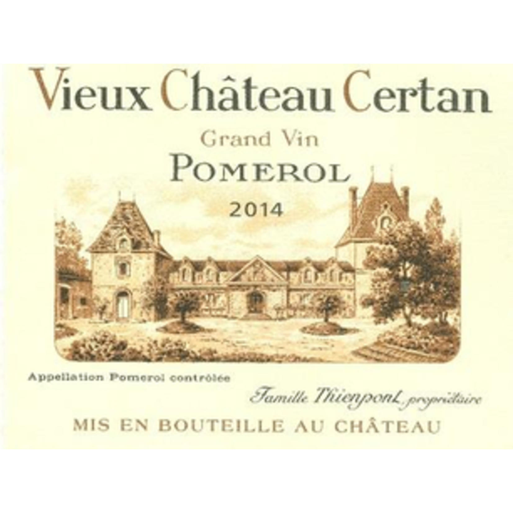 Wine Vieux Chateau Certan 2014
