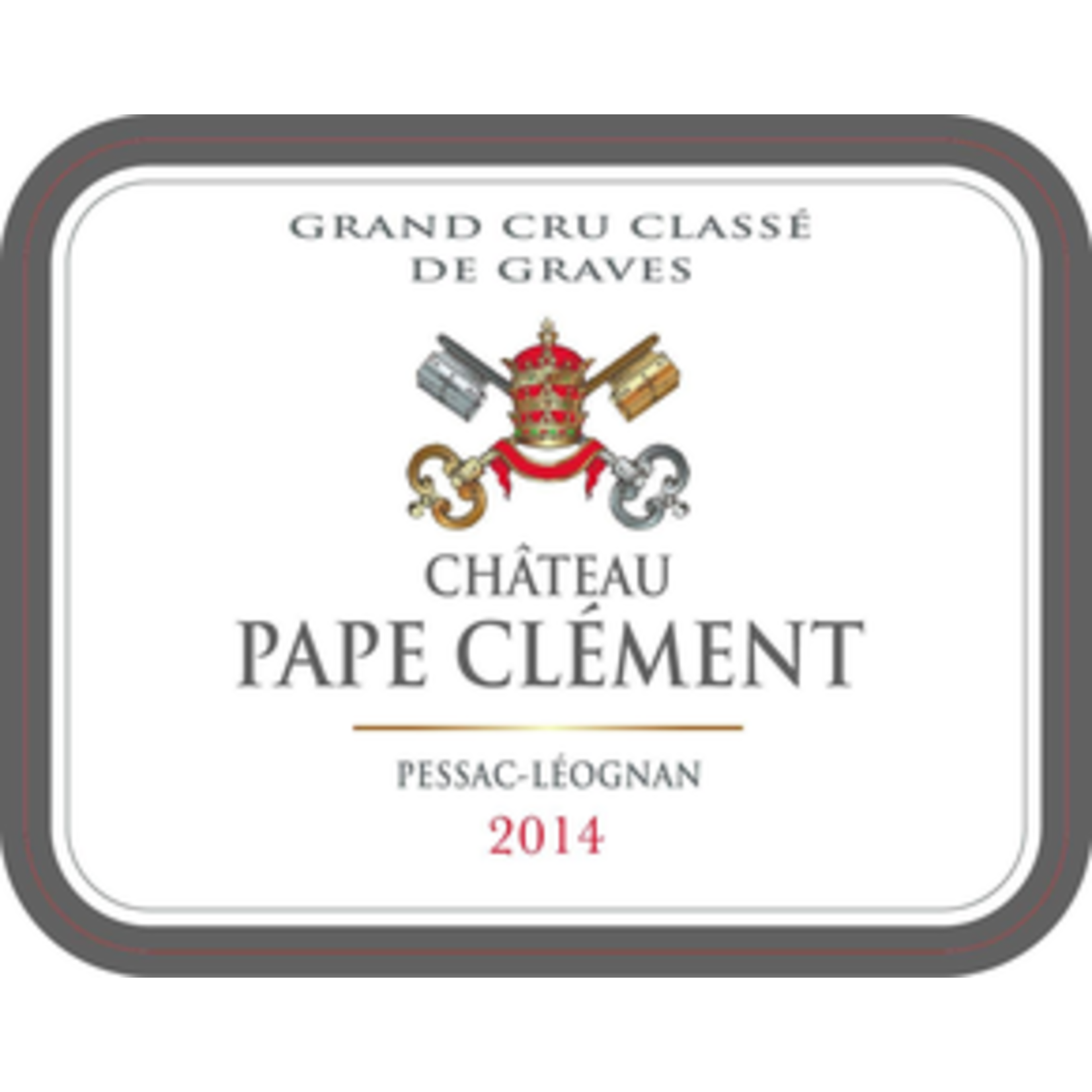 Wine Chateau Pape Clement Pessac-Léognan 2014