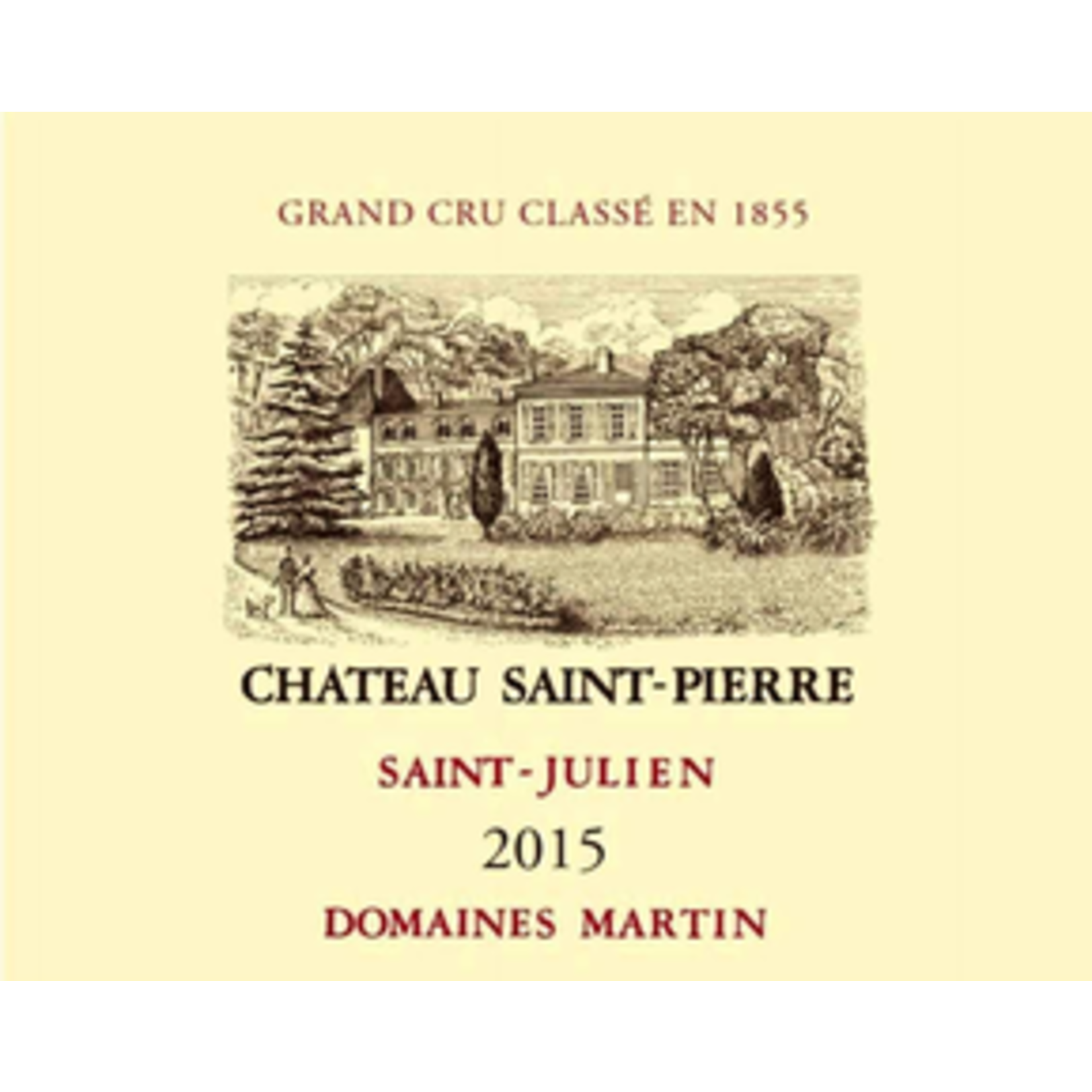 Wine Chateau Saint Pierre Saint-Julien Grand Cru 2015