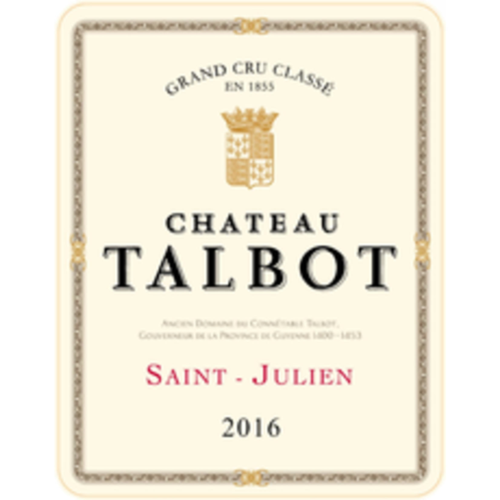 Wine Chateau Talbot Saint Julien 2015