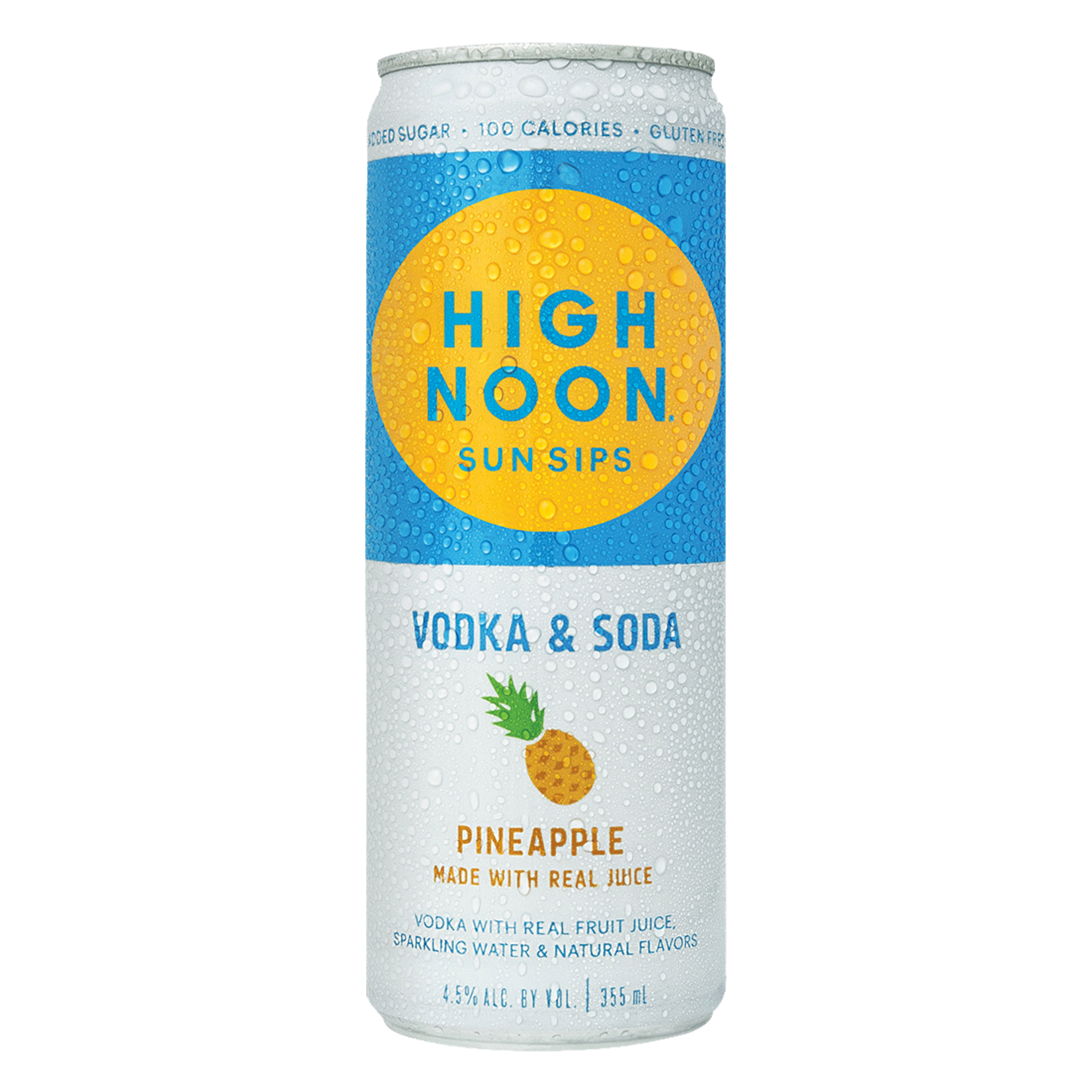 Spirits High Noon Pineapple Vodka & Soda Can 355ml