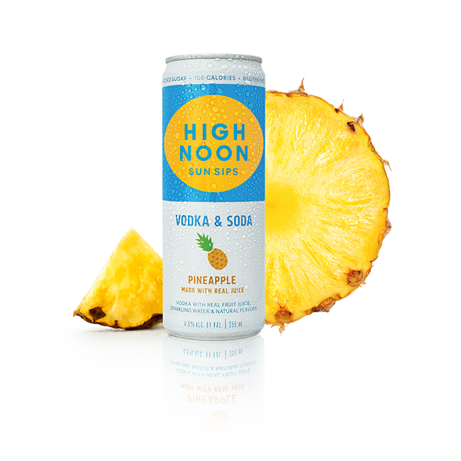 High Noon Sun Sips Pineapple Vodka & Soda Cans 355ml Royal Wine