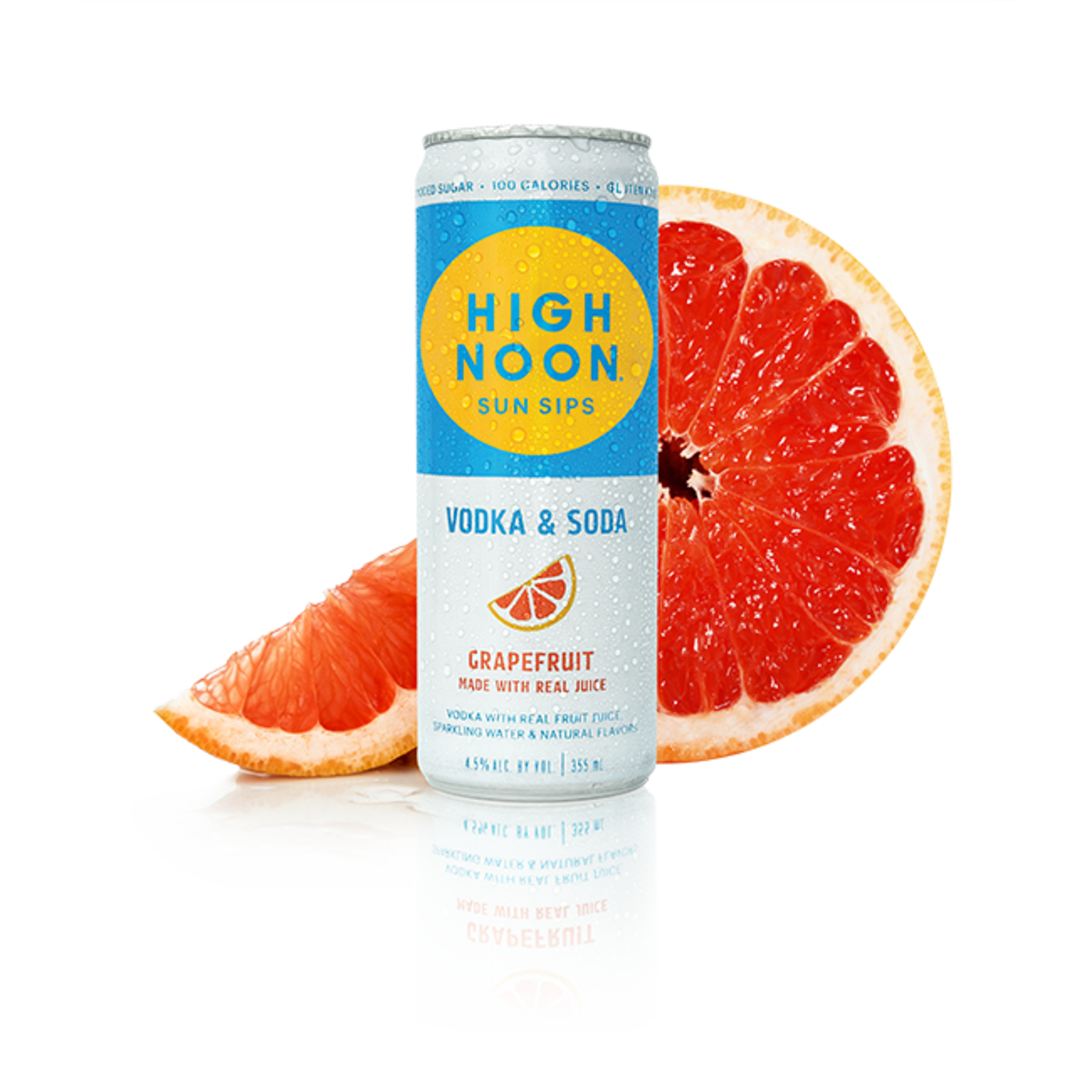 Spirits High Noon Sun Sips Vodka & Soda Grapefruit 355ml Cans