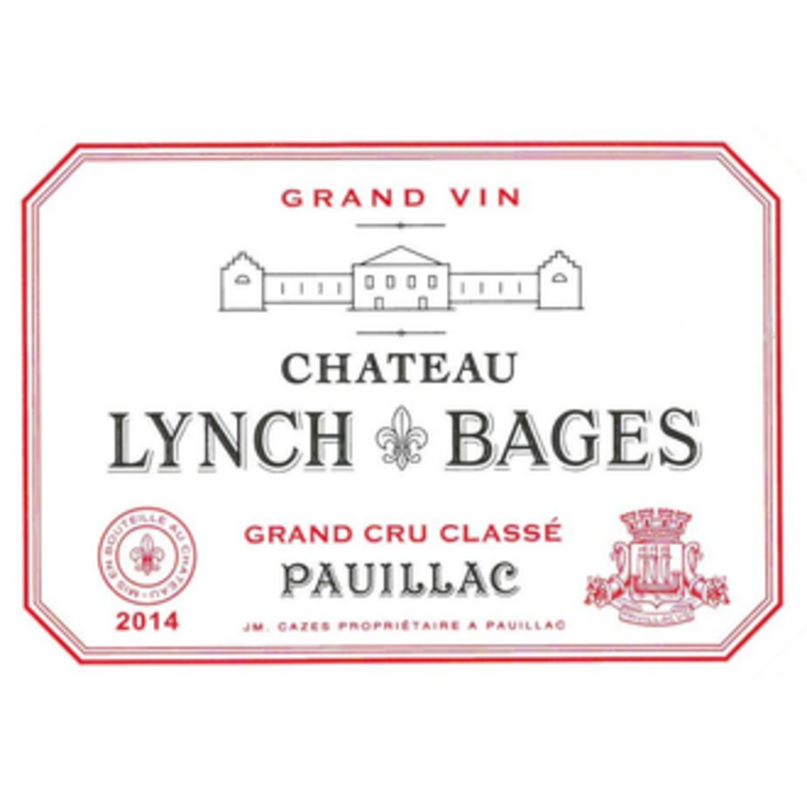 Wine Chateau Lynch Bages Pauillac 2014