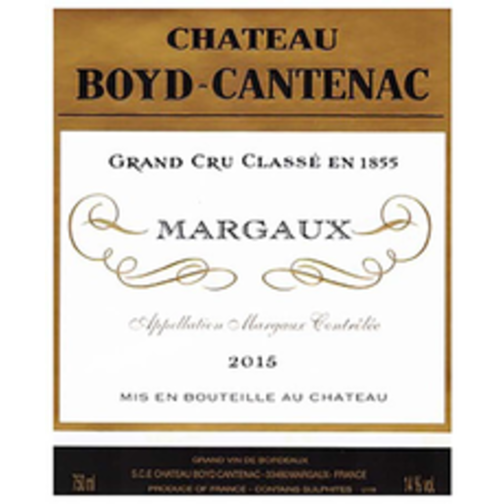 Wine Chateau Boyd Cantenac 2015