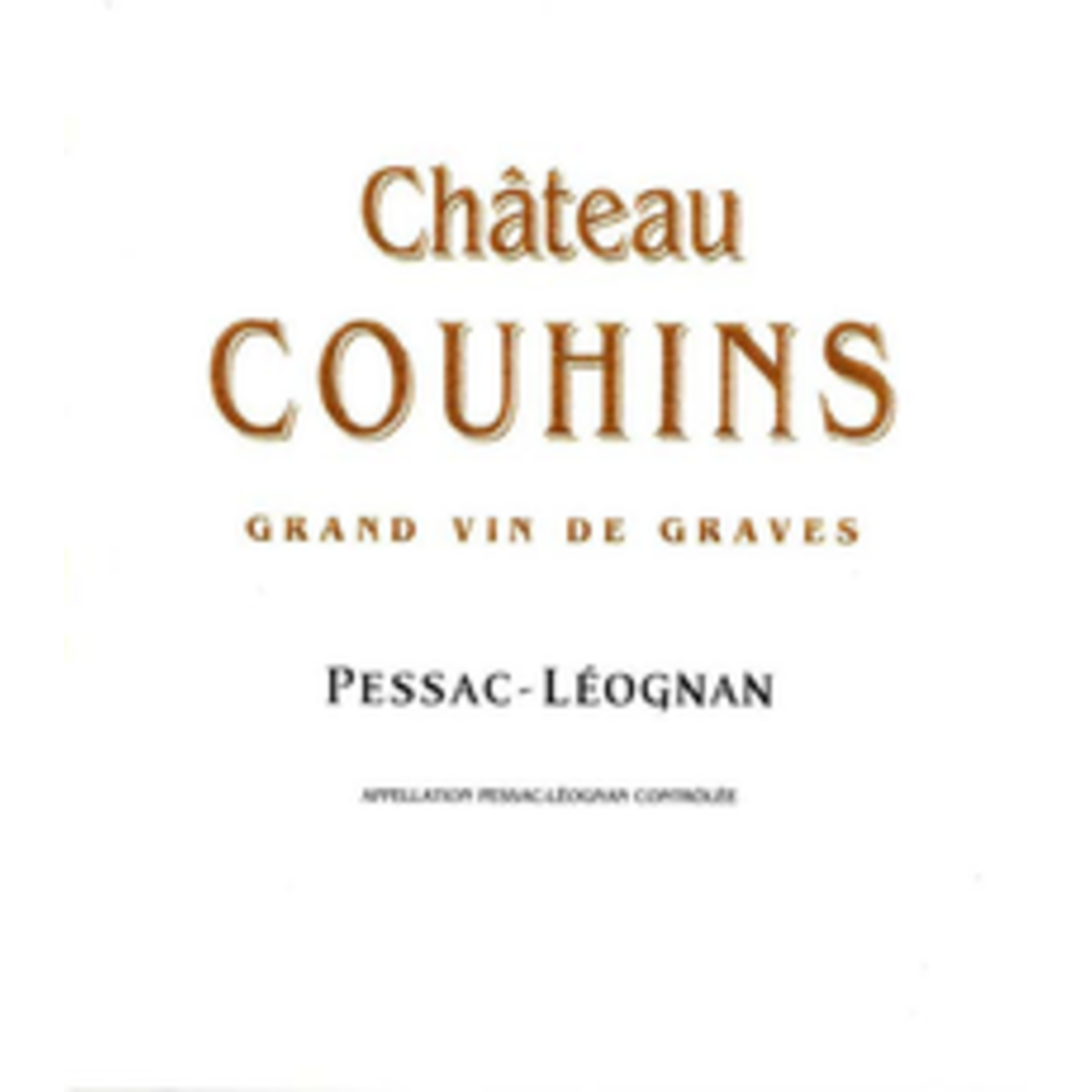 Wine Chateau Couhins Rouge 2015