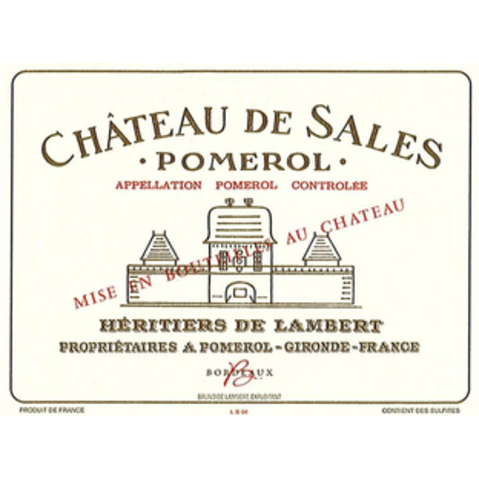 Wine Chateau De Sales 2015