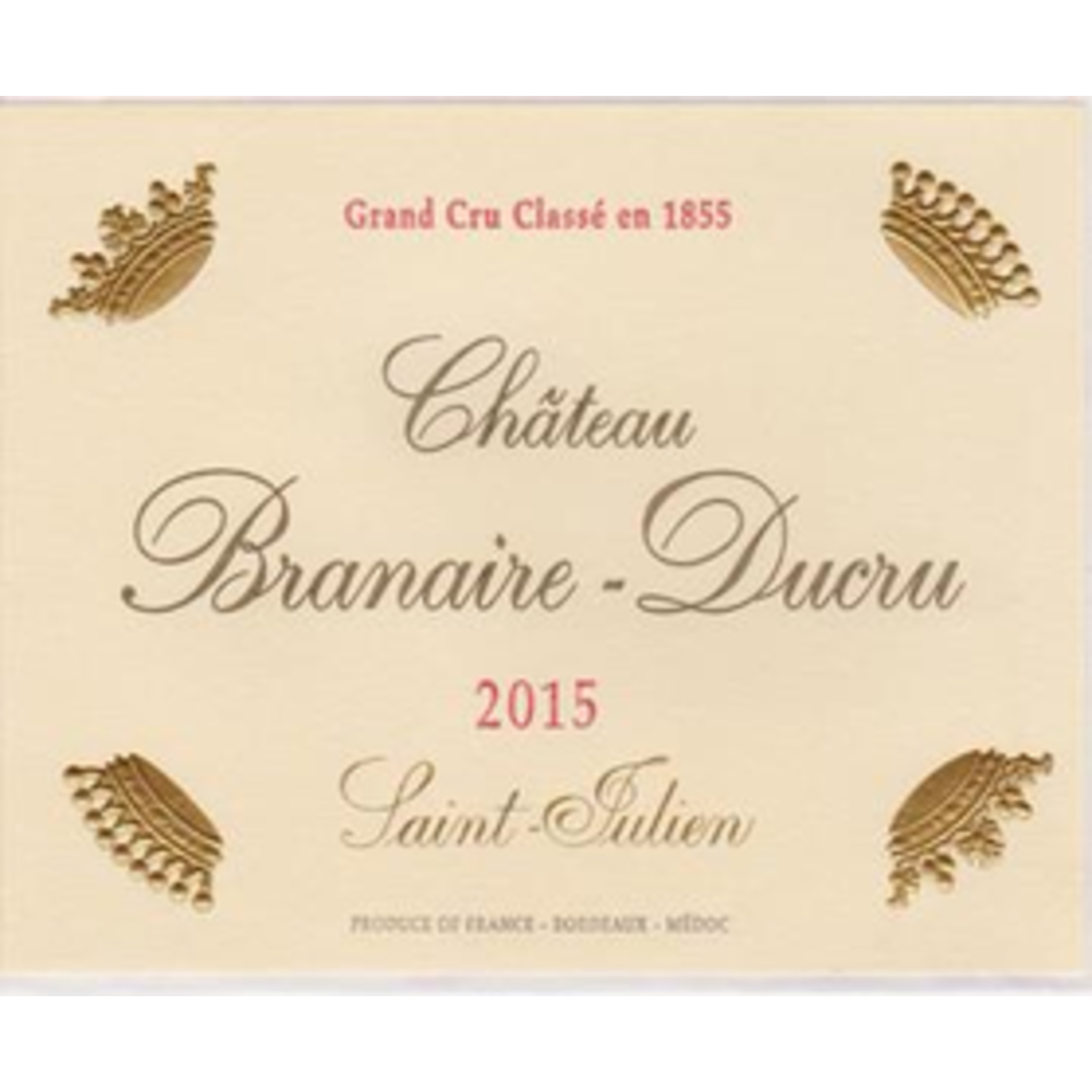 Wine Chateau Branaire Ducru Saint Julien 2015
