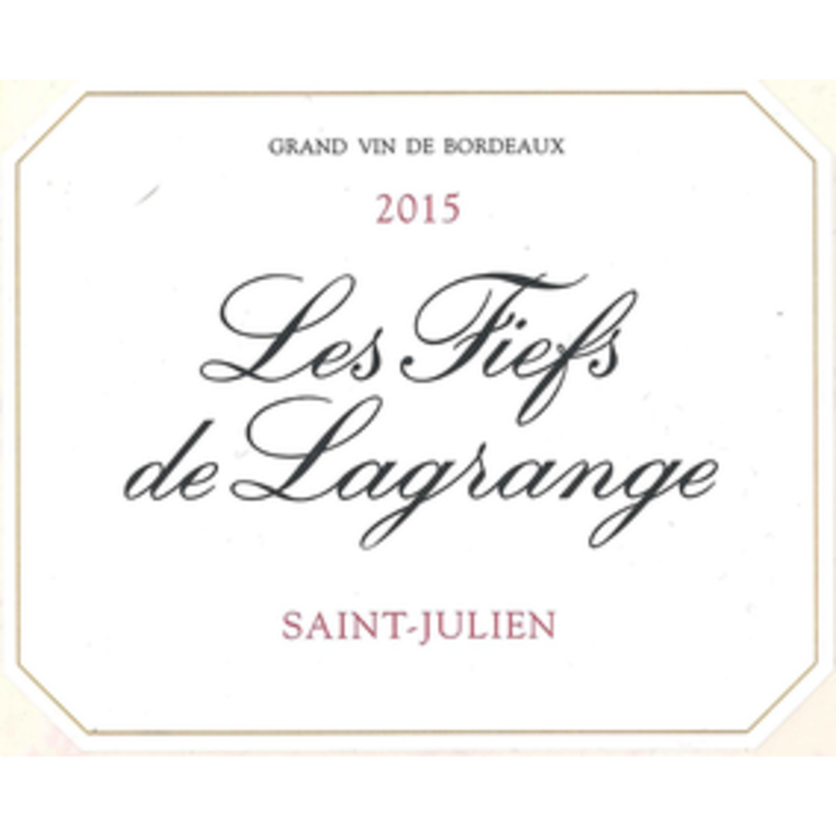 Wine Les Fiefs de Lagrange 2015 1.5L
