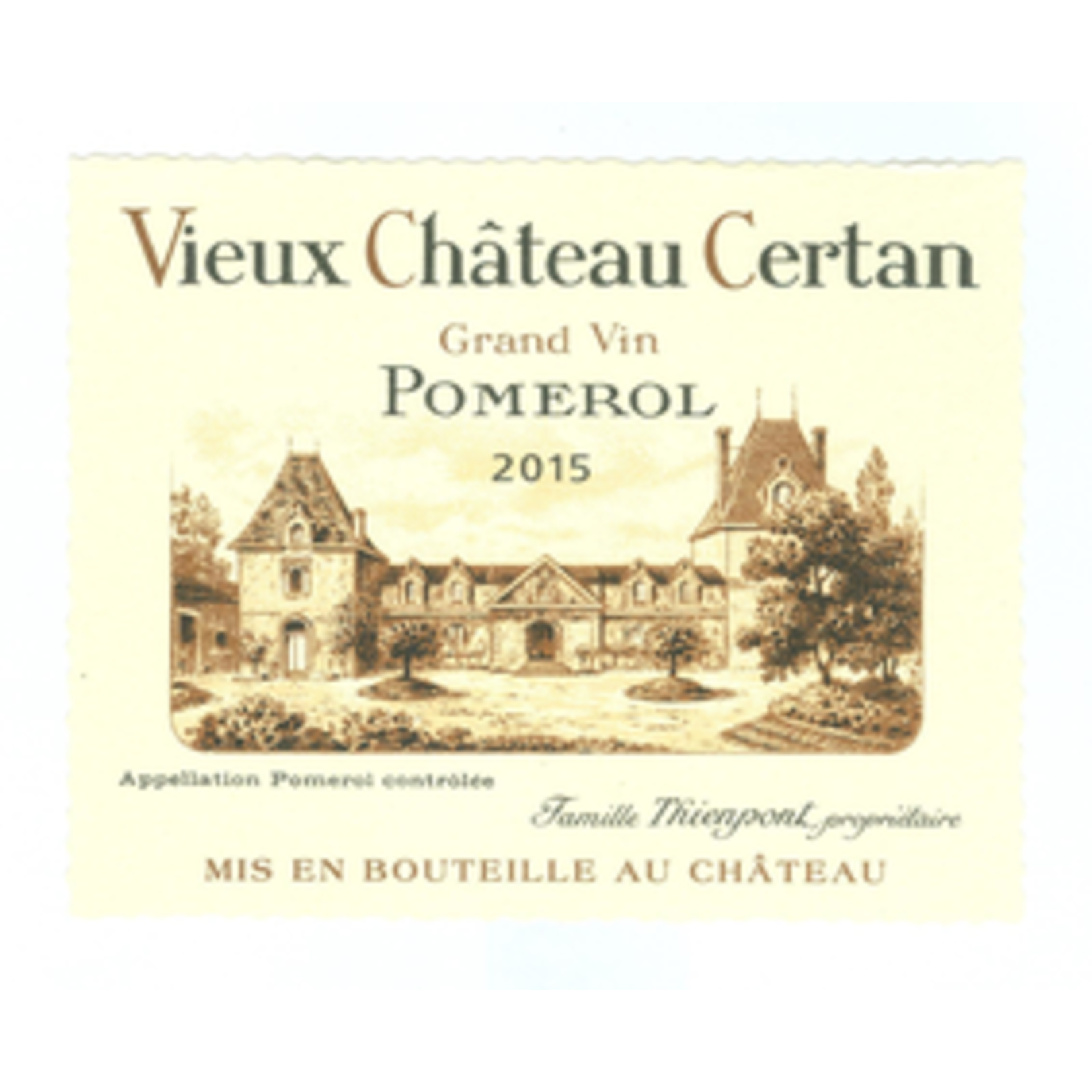 Wine Vieux Chateau Certan 2015