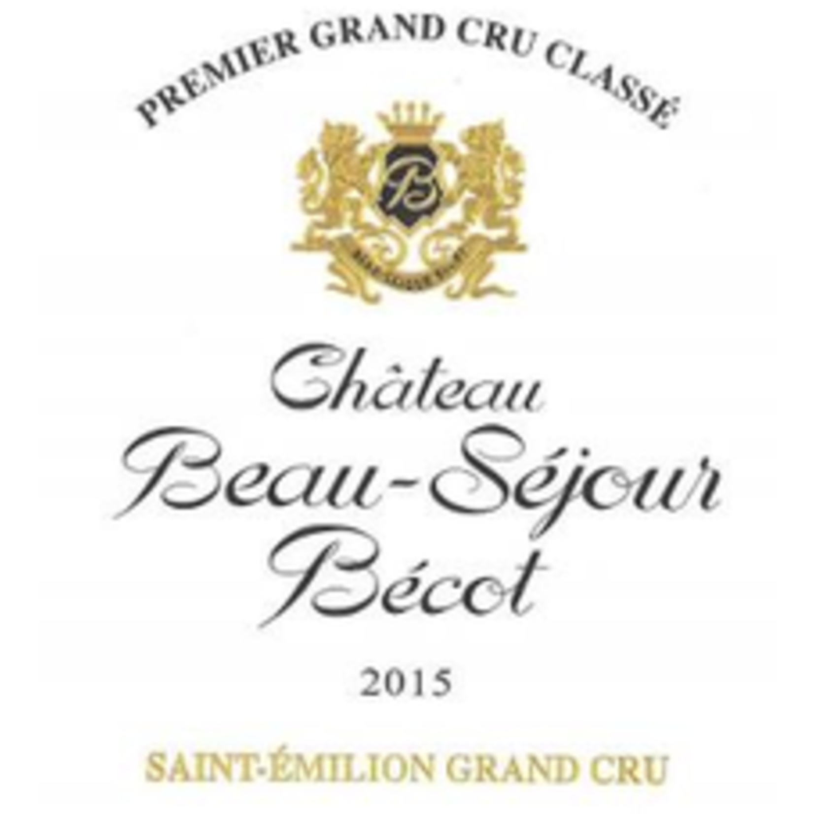 Wine Chateau Beau-Sejour Becot 2015