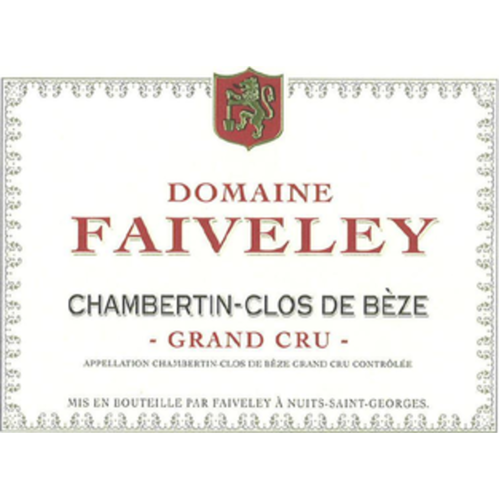 Wine Chambertin-Clos de Beze Grand Cru Domaine Faiveley 2019