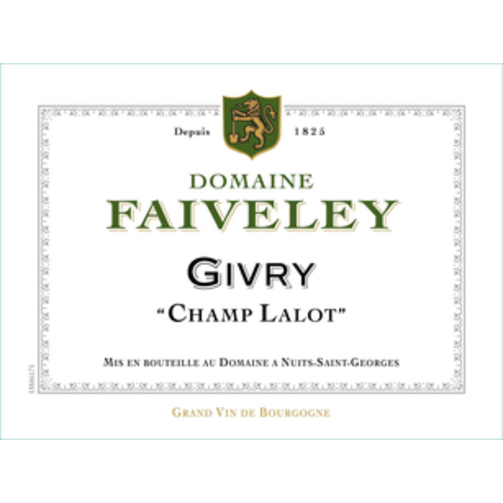 Wine Faiveley, Givry Champ Lalot Blanc 2019