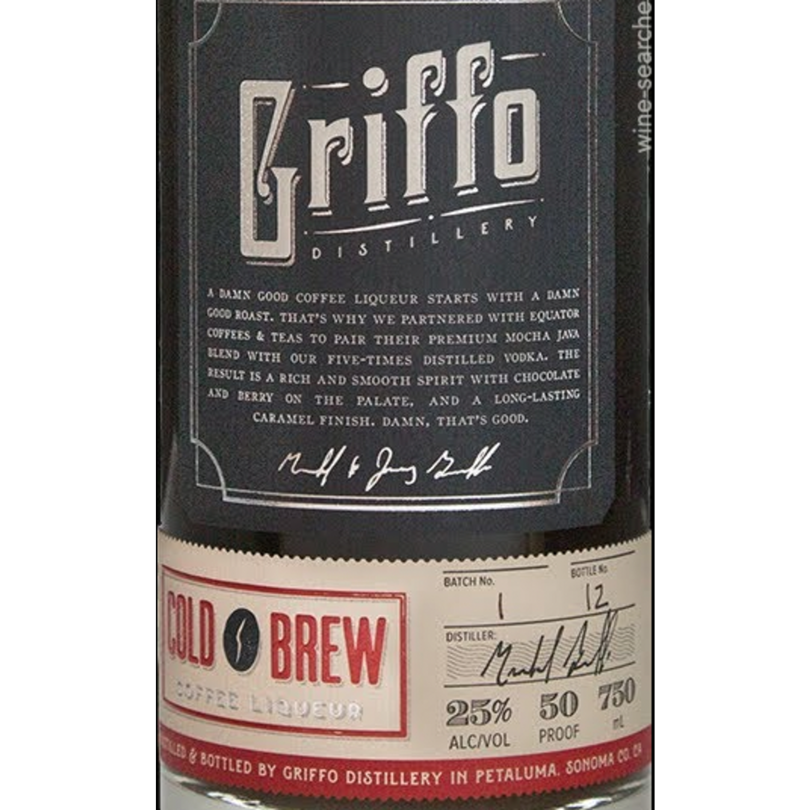 Spirits Griffo Cold Brew Coffee Liqueur