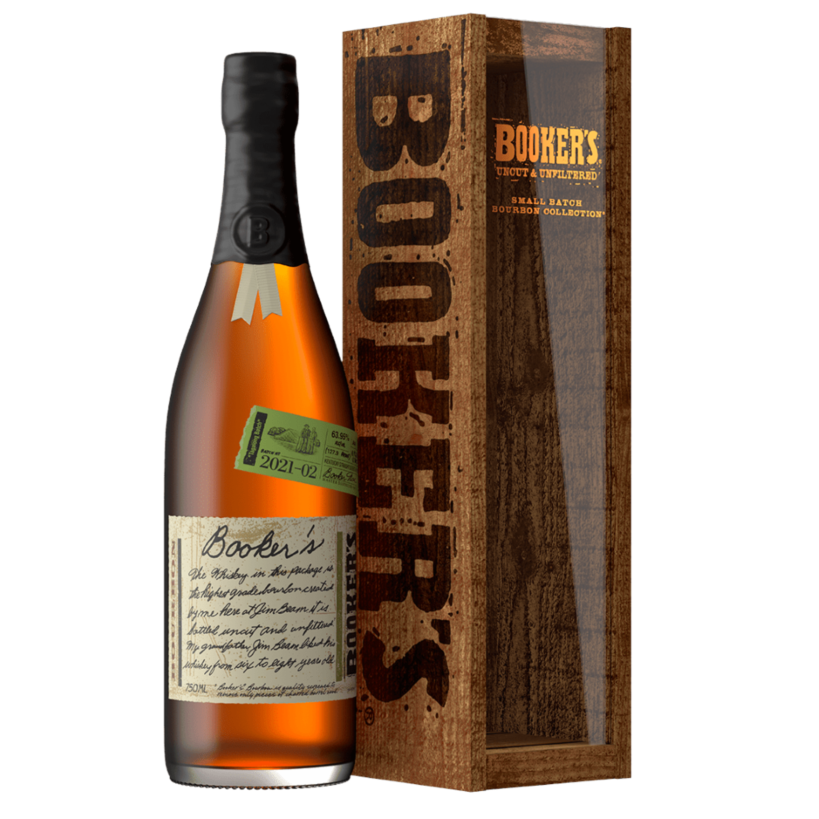 Spirits Booker's Uncut & Unfiltered Small Batch Bourbon Tagalong Batch  2021-02 Release