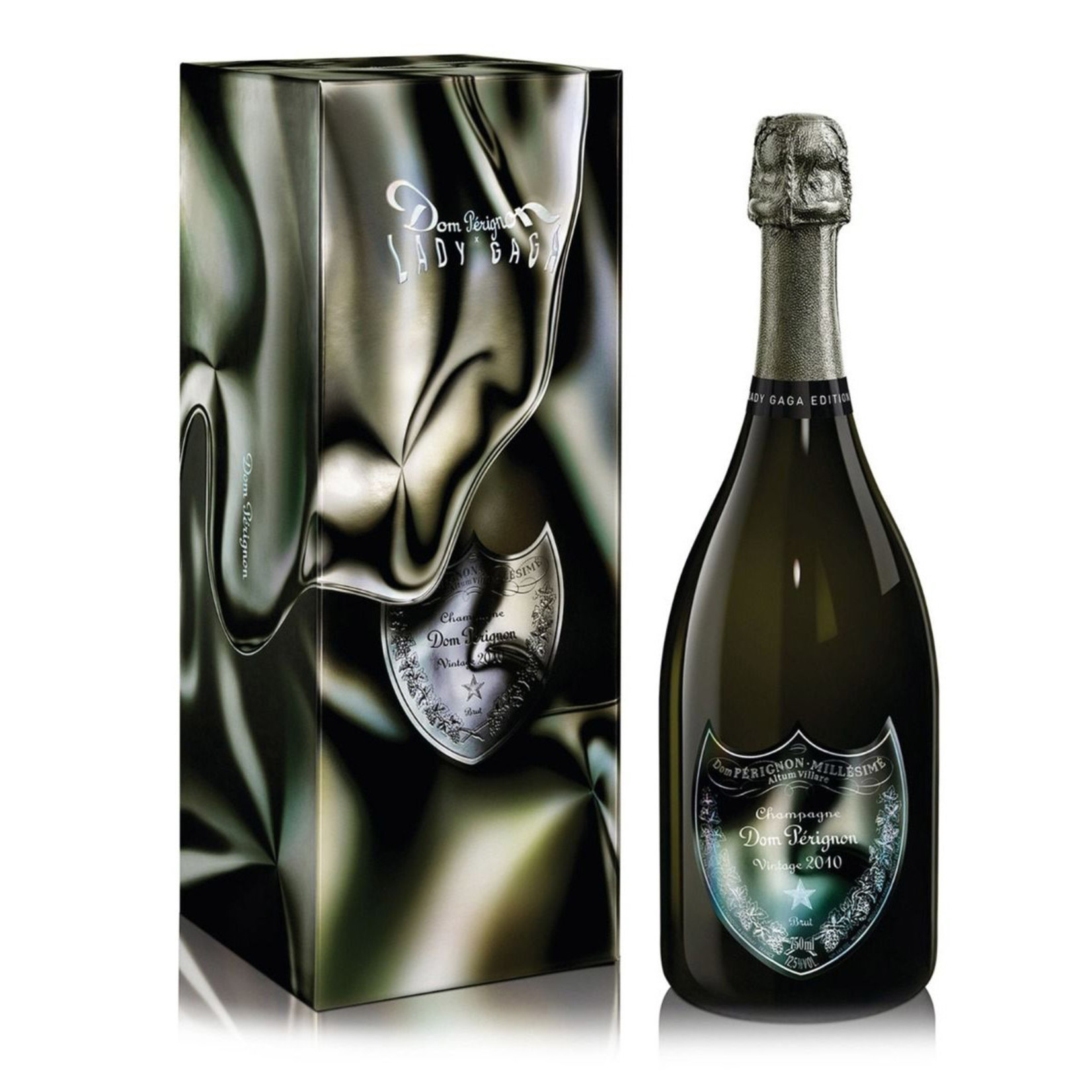 Sparkling Dom Perignon Champagne Lady Gaga Limited Edition Gift Box 2010