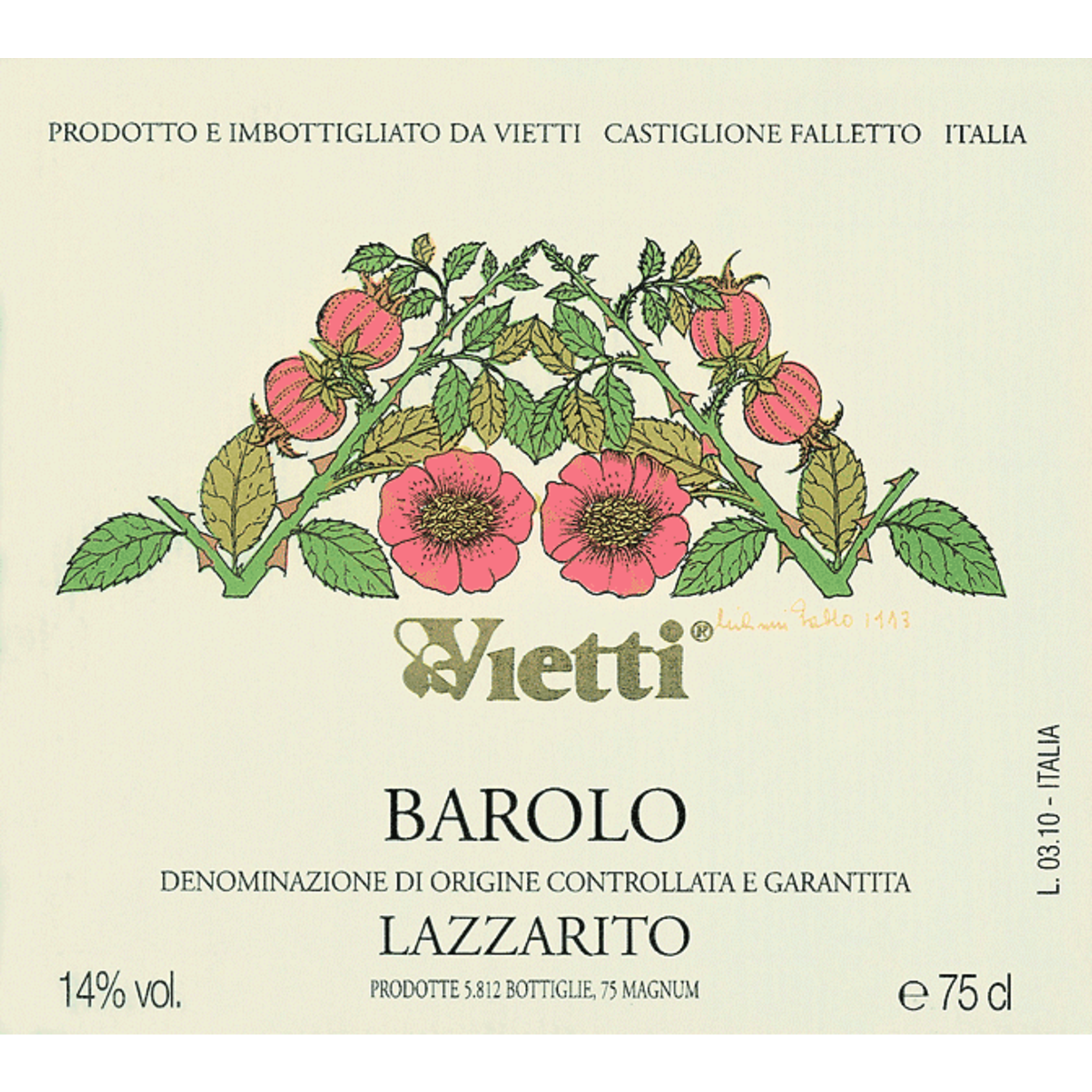 Wine Vietti Barolo Lazzarito 2018