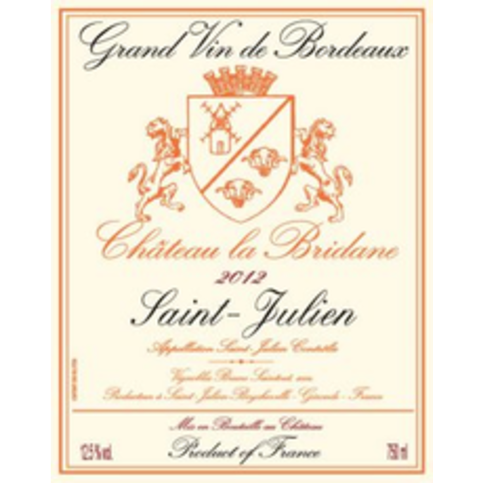 Wine Chateau La Bridane 2018