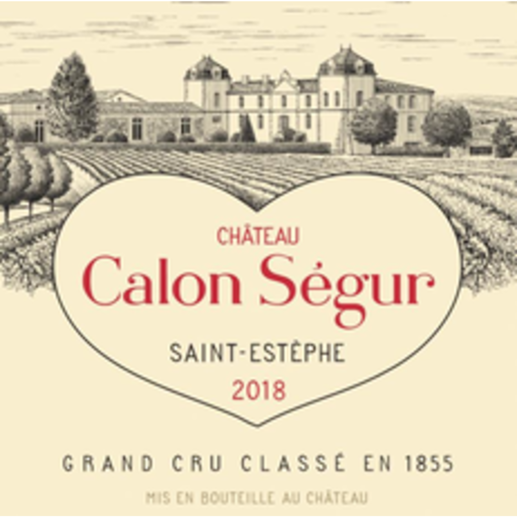 Wine Chateau Calon Segur Saint-Estephe 2018