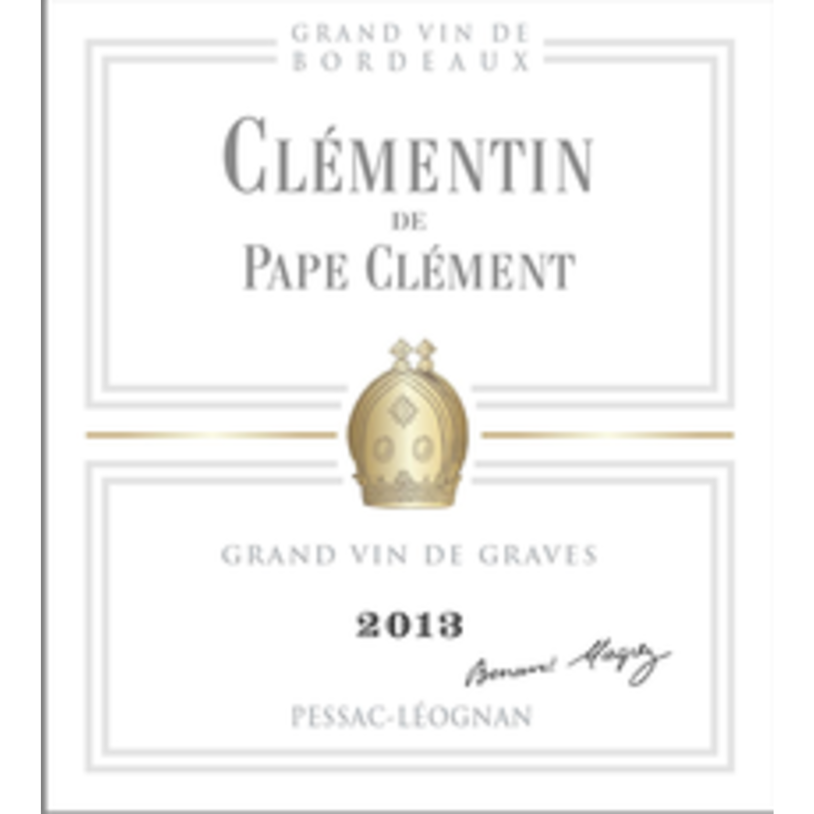 Wine Clementin de Pape Clement Blanc 2018