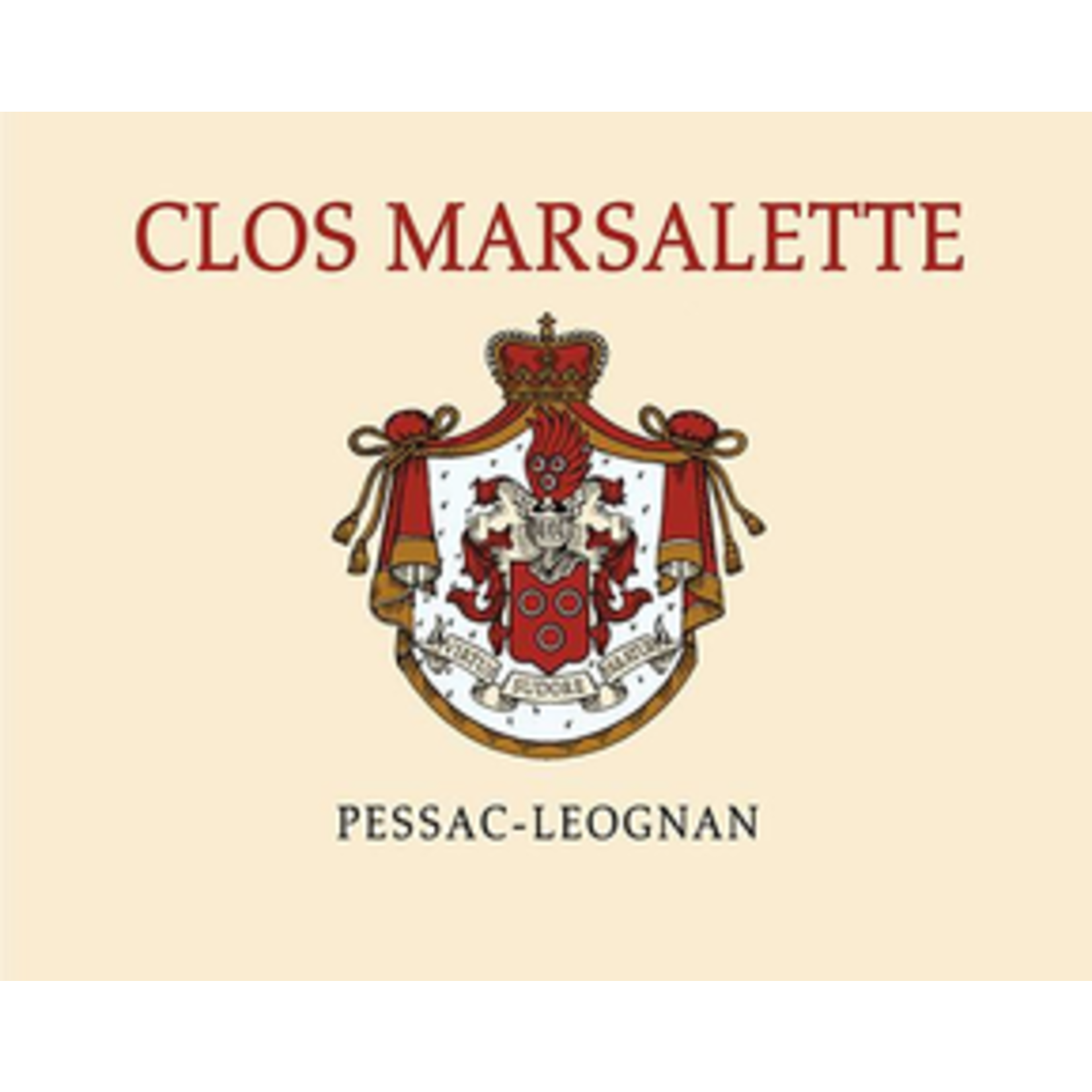 Wine Clos Marsalette Rouge Pessac-Leognan 2018