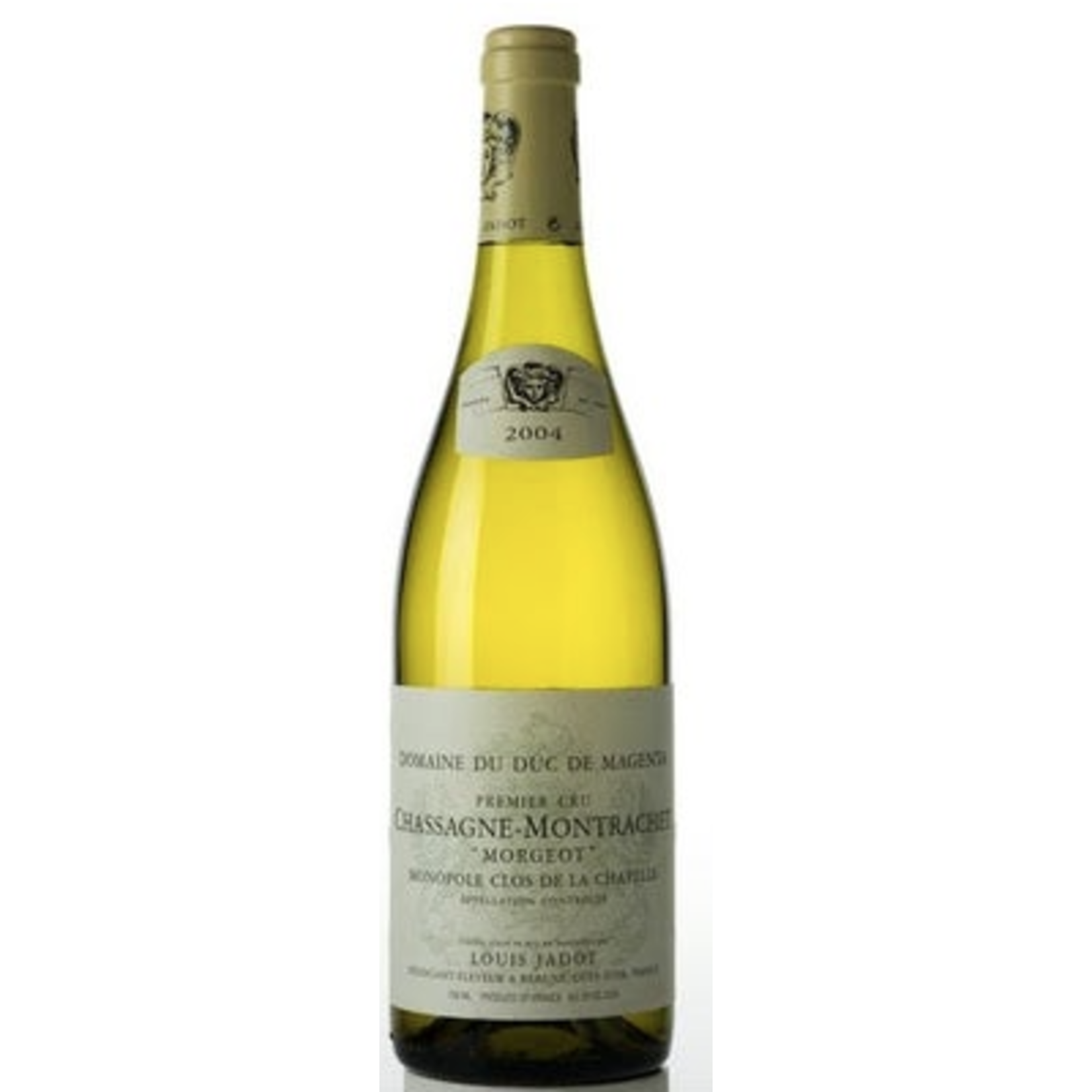 Wine Louis Jadot Chassagne Montrachet Morgeot Clos de la Chapelle Domaine du Duc Magenta Premier Cru 2004