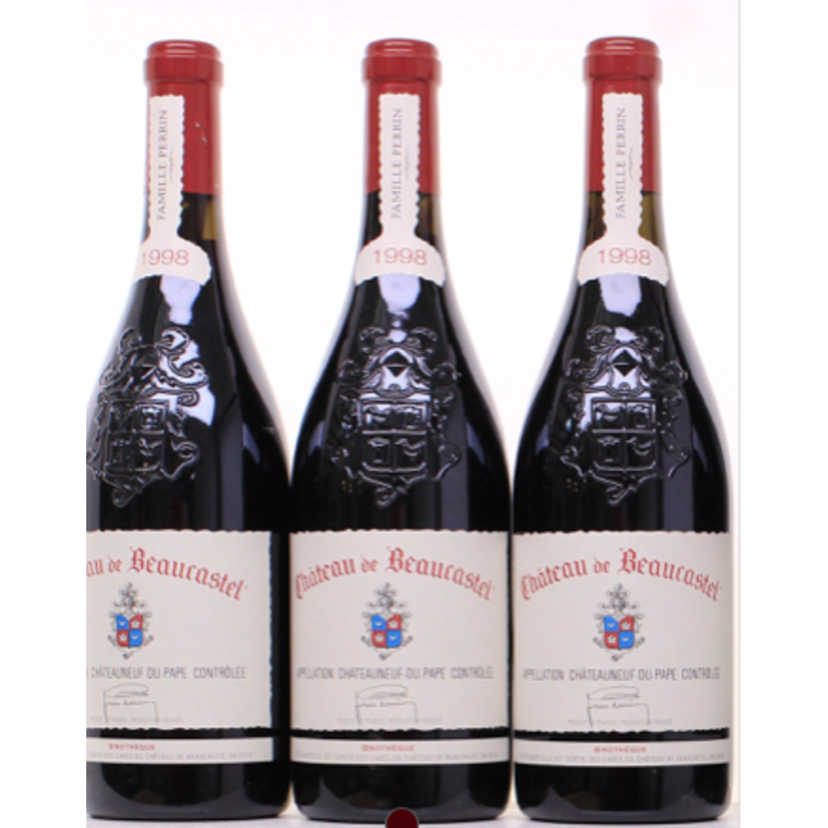 Wine 12-bottle-case Chateau du Beaucastel Vertical OWC (3 ea 2009, 2008, 1999, 1998)