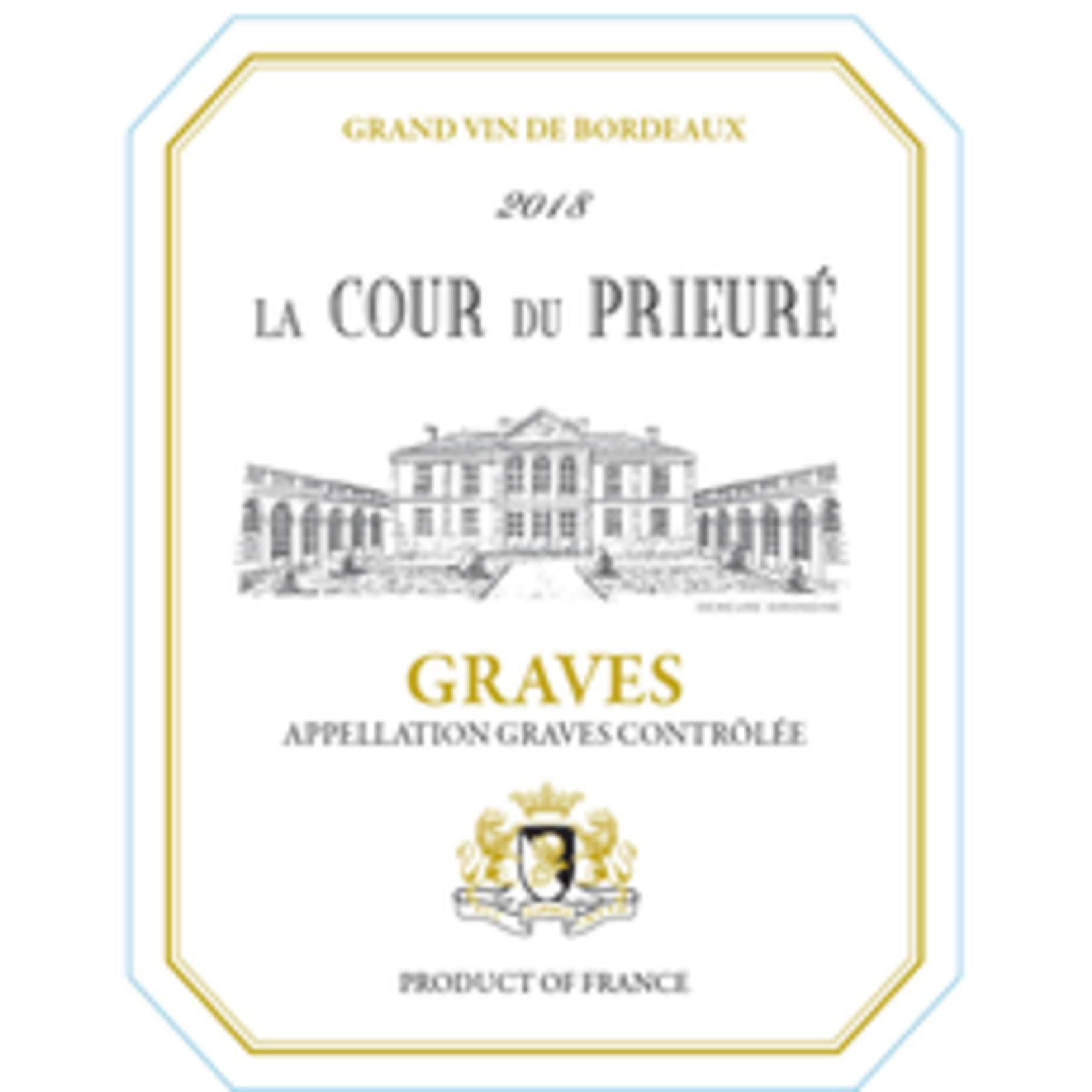 Wine La Cour Du Prieure Graves 2018