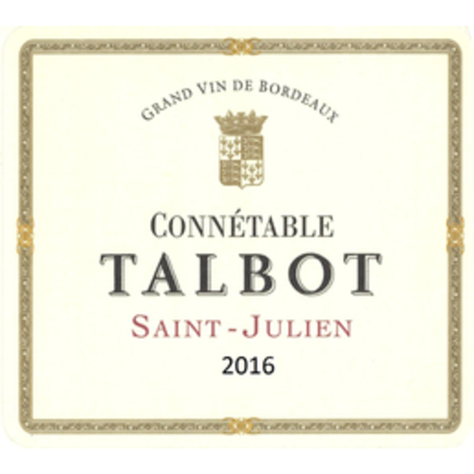 Wine Connetable Talbot Saint Julien 2016